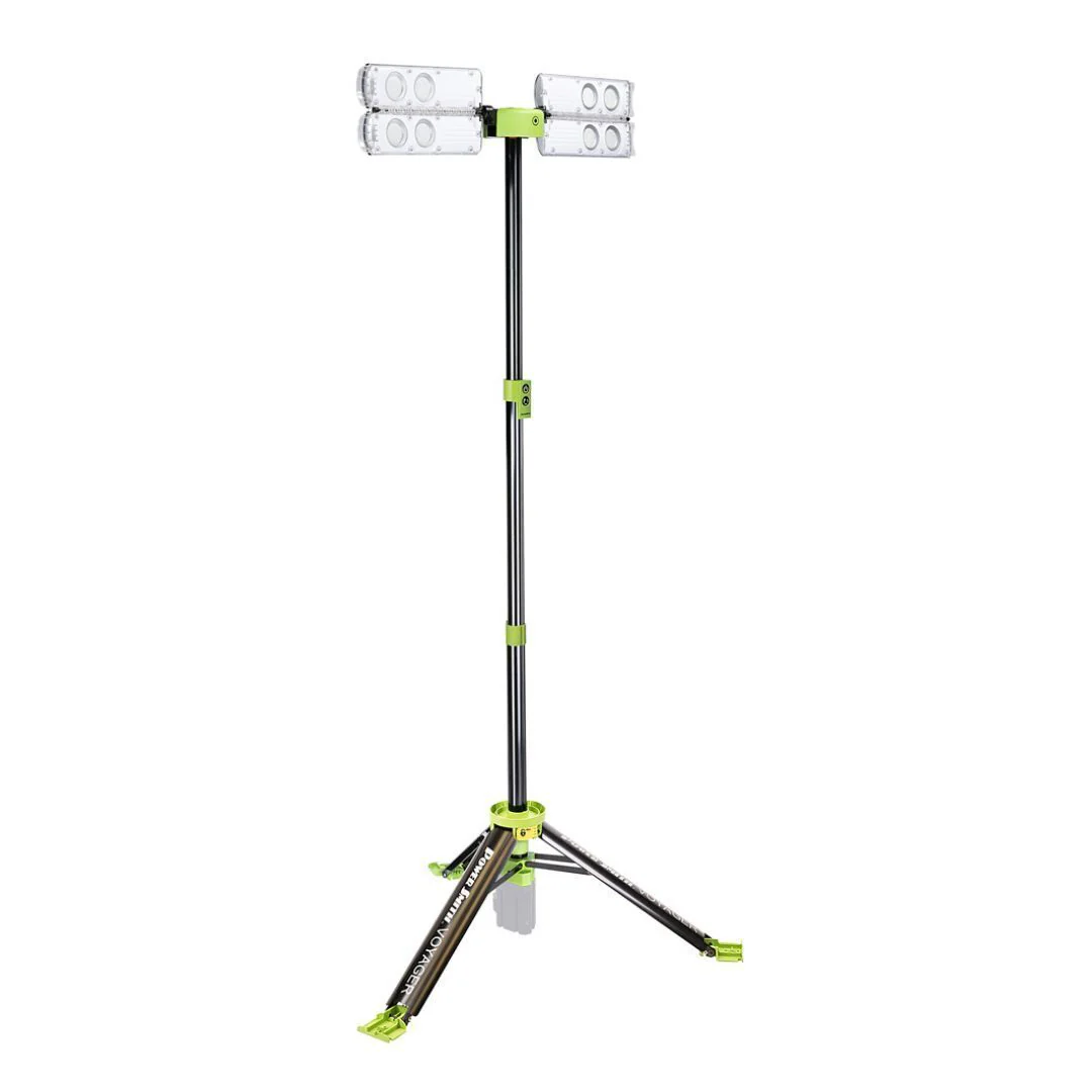 PowerSmith Voyager PVLR8000A-C 8000 Lumen Collapsible Cordless Tripod LED
