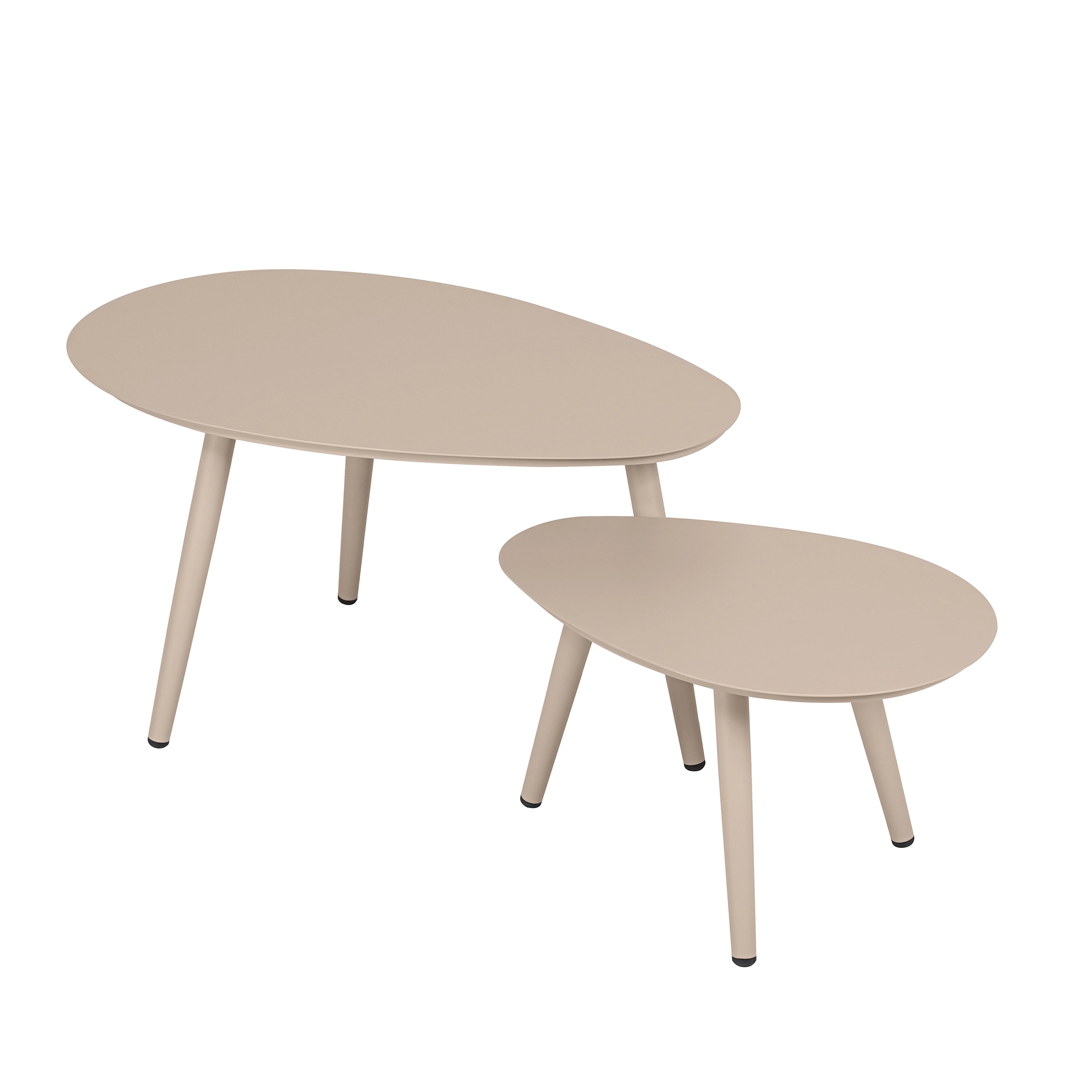Deko Living 2 Piece Beige Outdoor Oval Table Set (COP30218TBL)