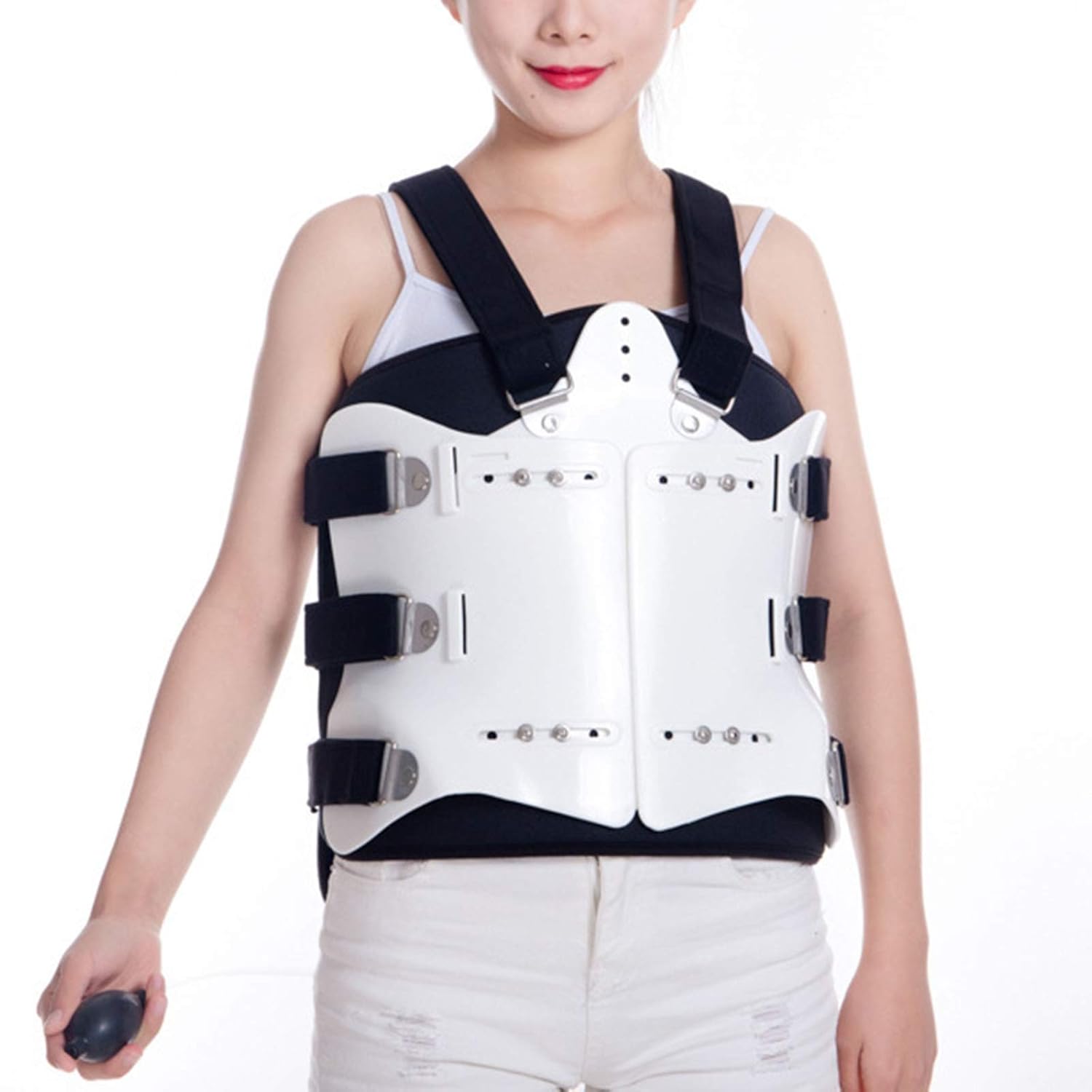 Adjustable Thoracolumbar Orthosis Spine Lumbar Compression Support Waist Brace Universal Airbag Thoracolumba Back Corrector Brace (A