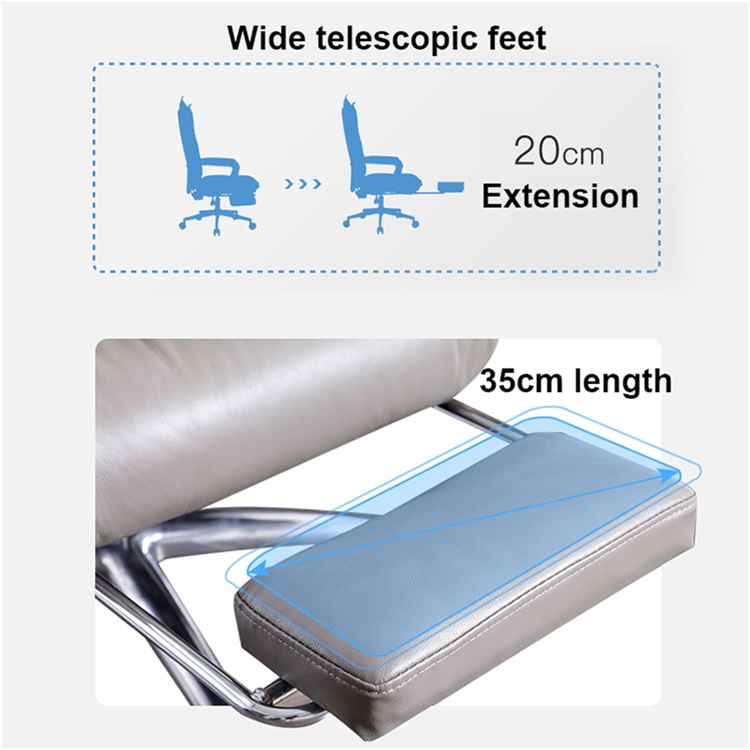 Home Office Chair,Swivel Chair,Computer Desk Chair,Adjustable Executive Leather Chair with Armrest and Feet, Ergonomic High Back Cushion Lumbar Back Support,BlackKhaki-A