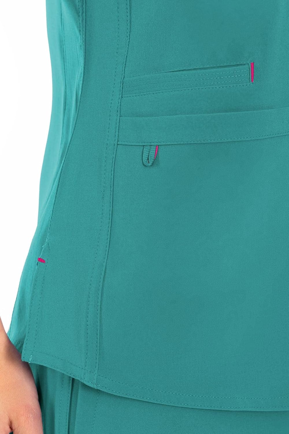 Med Couture Energy Women's Racerback V-Neck Shirttail Scrub Top