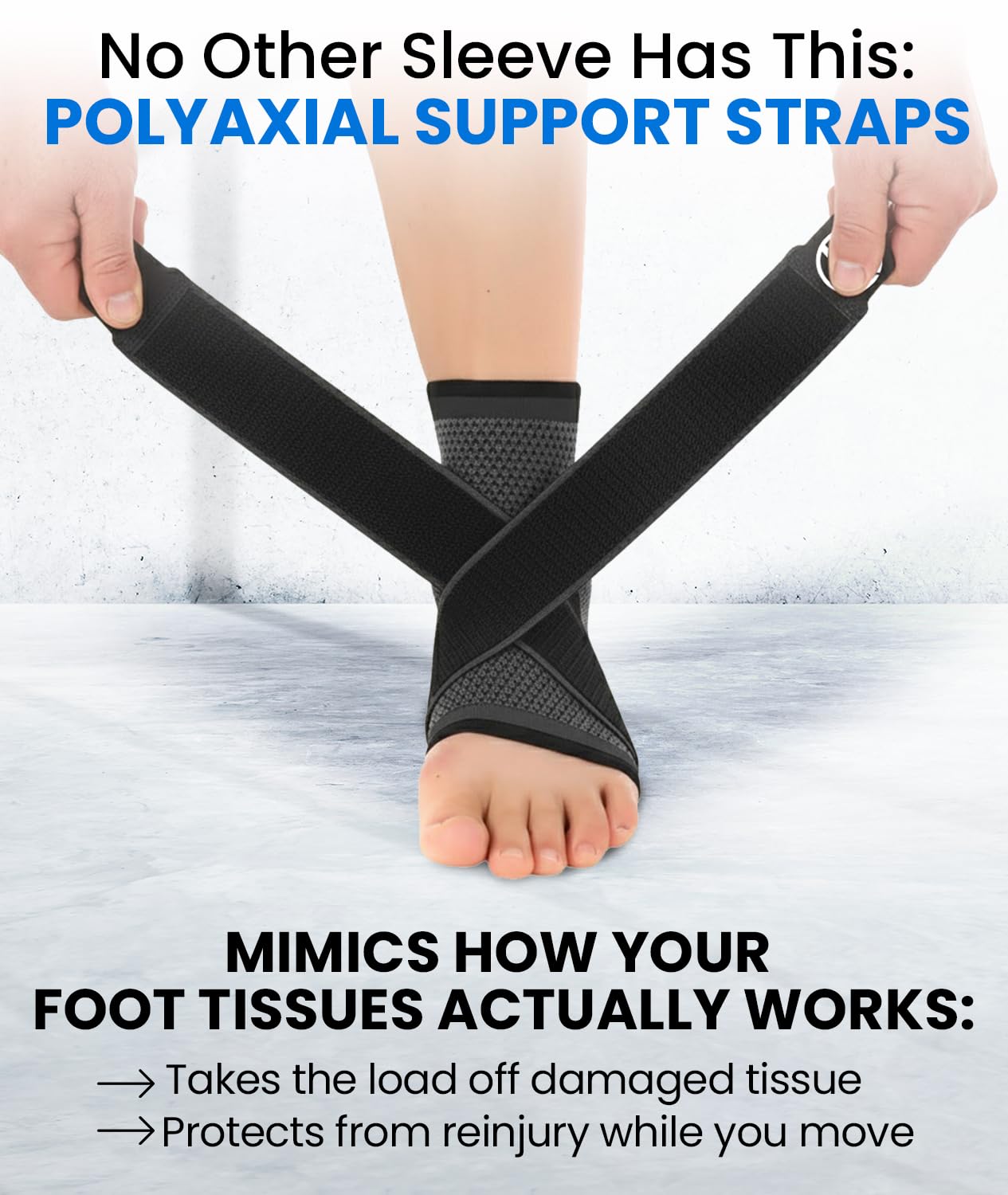 Koprez Plantar Fasciitis Sleeve - Plantar Fasciitis Relief, Plantar Fasciitis Socks, Ankle Compression Sleeve, Ankle Support for Women, Plantar Fasciitis Brace, Ankle Sleeve, Ankle Support Men