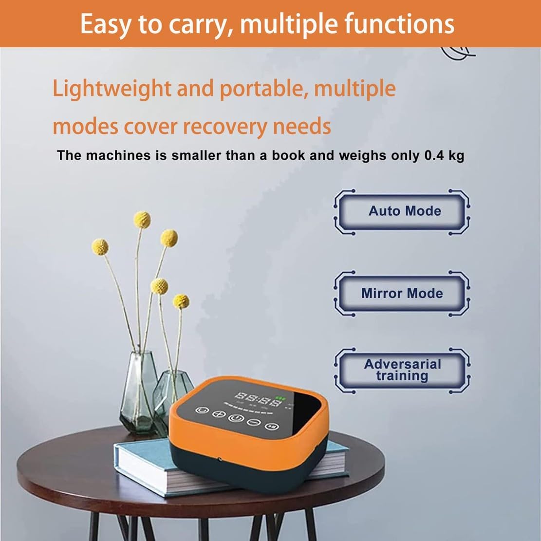 Finger Rehabilitation Trainer Robot Gloves, Multi-Modal Stroke Hemiplegia Rehabilitation Training Equipment, Light Finger Straightening Brace Guard Protector(A,Left Hand XL)