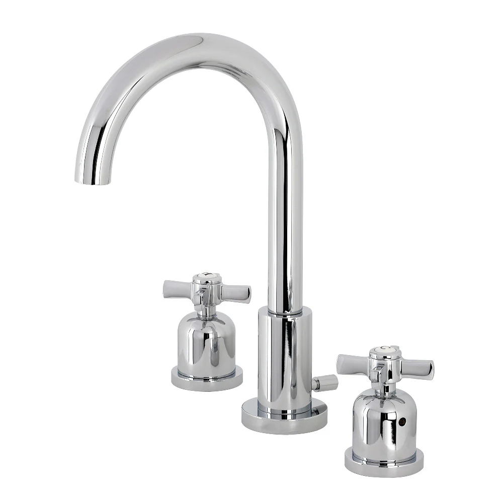 Kingston Brass Millennium Widespread Bathroom Faucet with Brass Pop-Up, Polished Chrome (FSC8921ZX)
