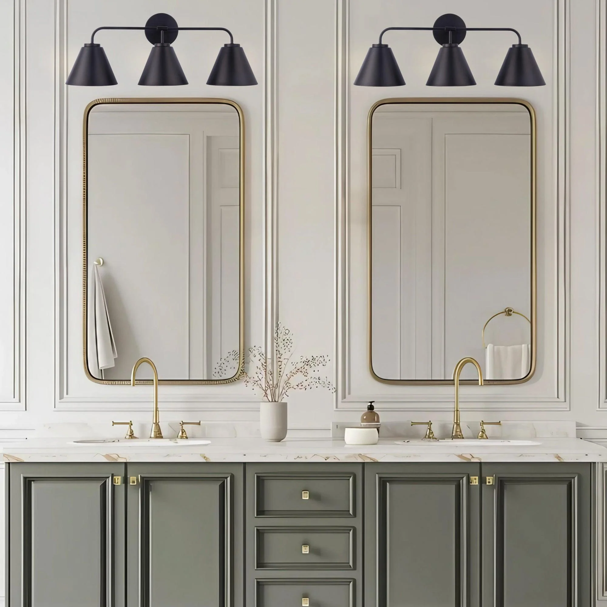 Parrot Uncle Loft Lantern Modern 3-Light Vanity Light