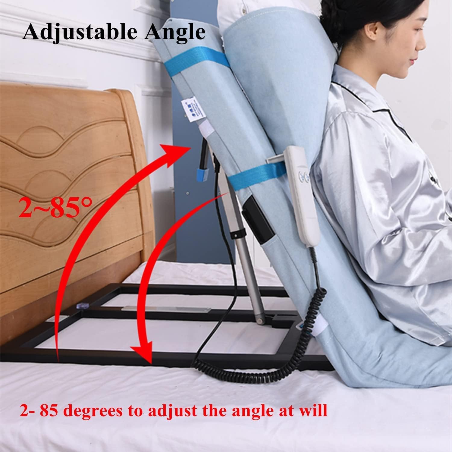 Transport Electric Lifting Bed Backrest W/Remote Control for Patient ...