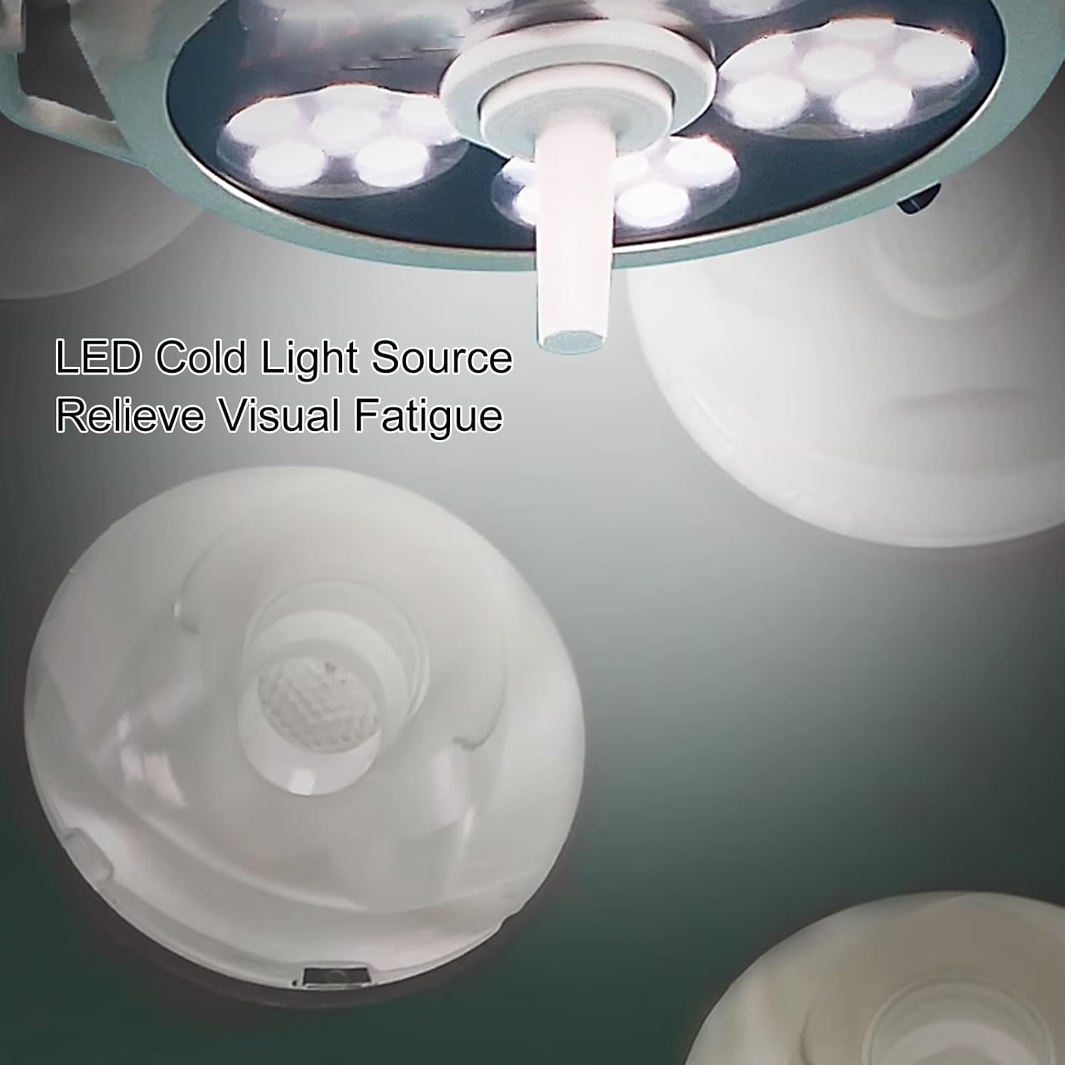 LED Shadowless Mobile Lamp, LED Surgical Medical Exam Light, Dental Light with Brightness Adjustment Knob for Gynaecology Outpatient Medical Examinations