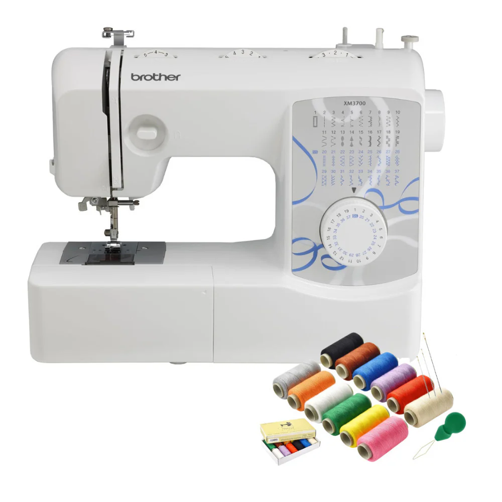 Brother XM3700 74-Stitch Function Free Arm Sewing Machine with LED Light Bundle