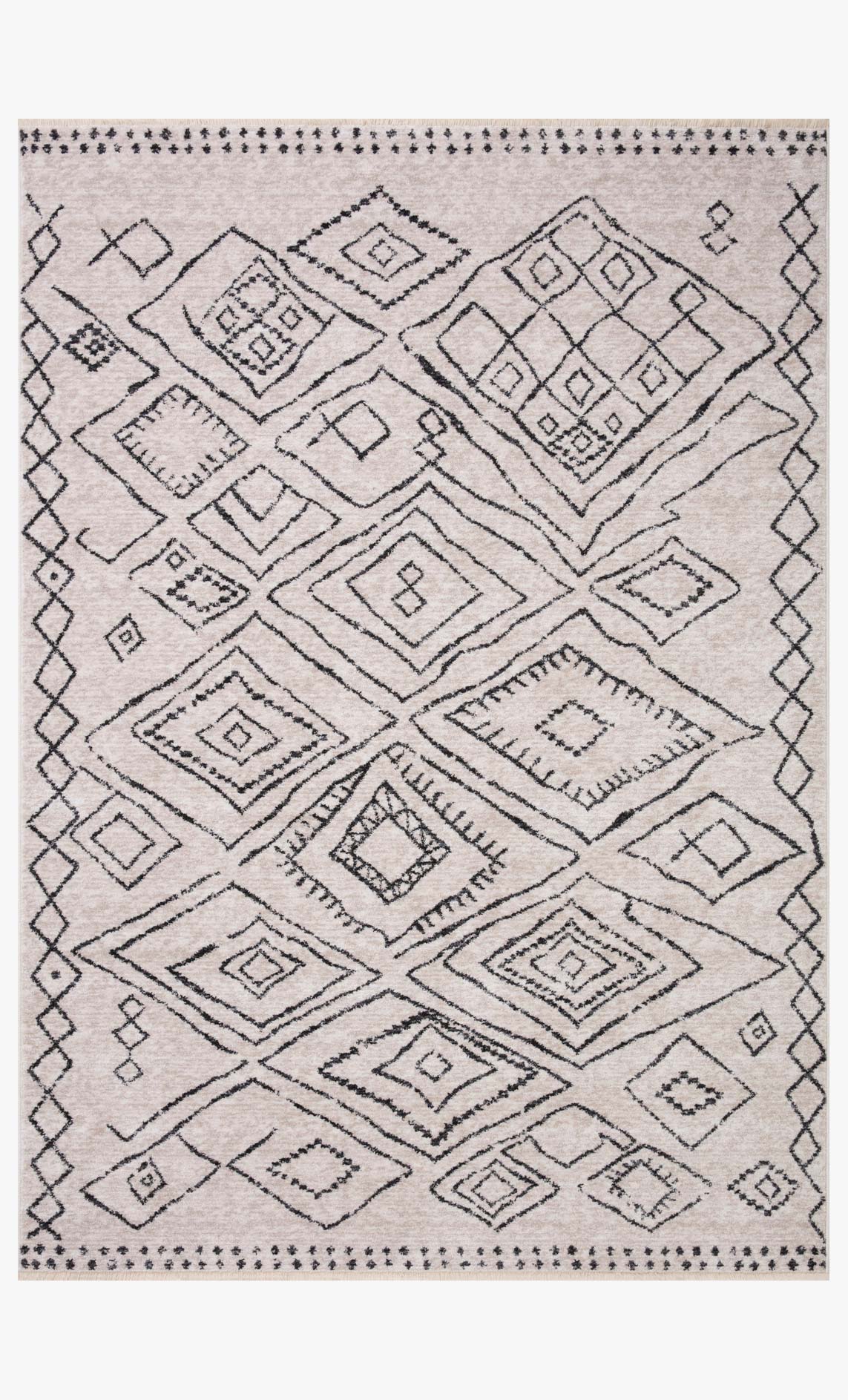 Loloi II Vance Collection - Traditional Power Loomed Rug in Dove & Charcoal (VAN-06)