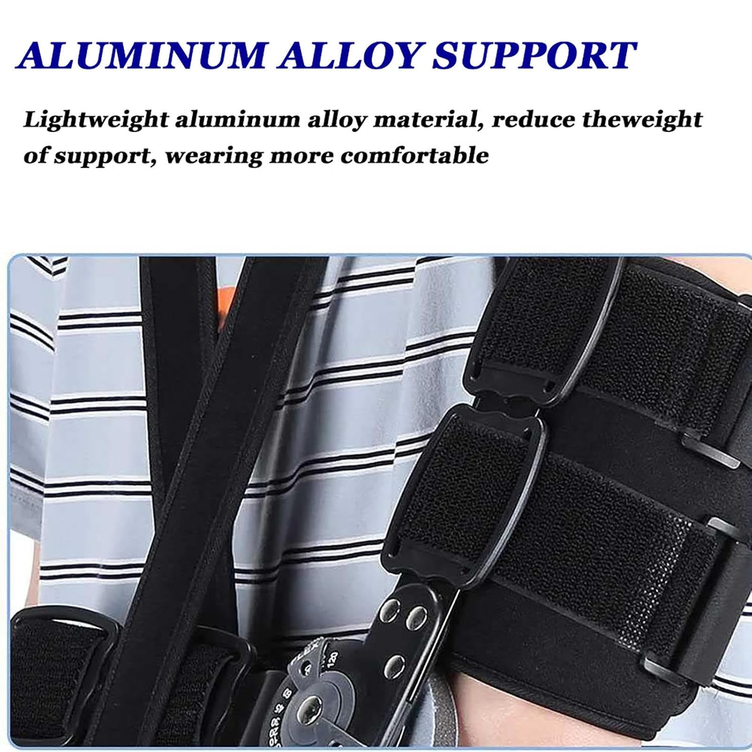 ROM Hinged Elbow Brace| Adjustable Elbow Brace Immobilizer Stabilizer|Post Op Arm Splint|Surgery Injury Recovery Pain Relief|Men & Women |Ulnar Nerve Entrapment|Tennis|Tend(