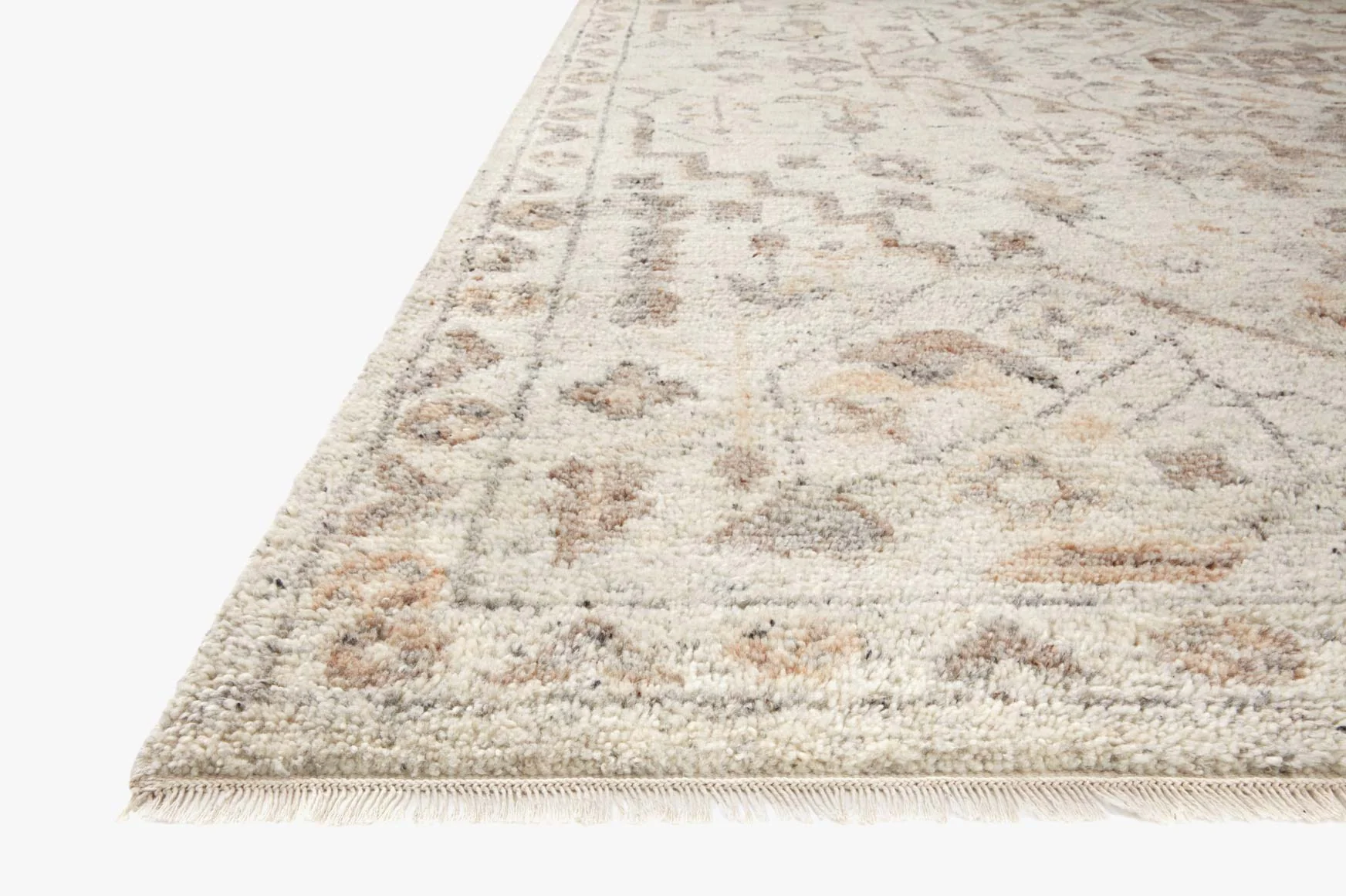 Loloi Traditional Hooked Rug - Marco Collection in Ivory & Taupe (MCO-02)