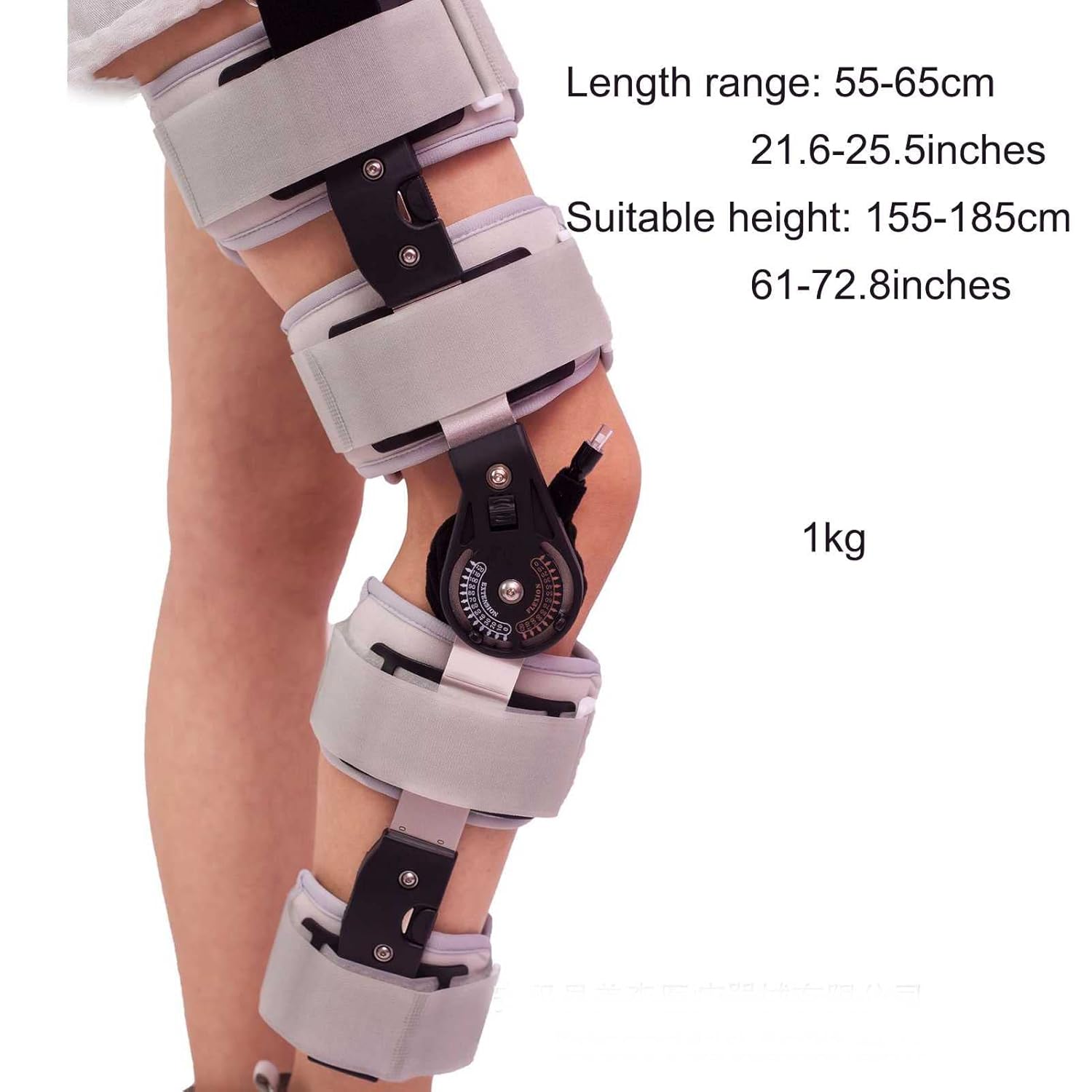 Knee Brace Hinged Immobilizer Orthosis Stabilizer for Women and Men Adjustable Recovery Support(