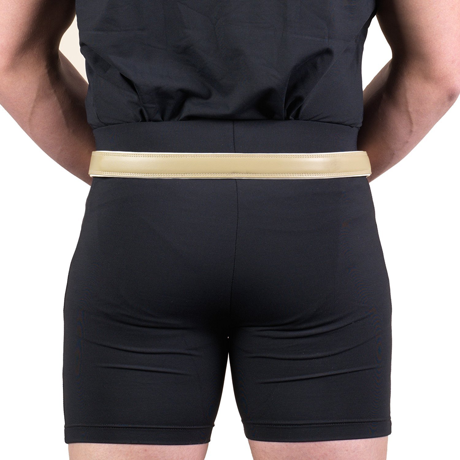 Truform-OTC Hernia Truss, Single Spring, Inguinal Pad Compression, Plated Steel Shank, Adjustable, 40 inch Hip (Left)