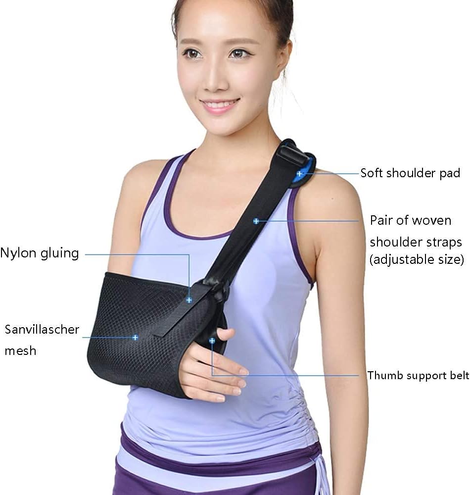 arm Sling Shoulder Sling arm Brace arm Sling Shoulder immobilizerZHANGDONGArm Sling Shoulder Brace,Shoulder Sling Arm Brace with Thumb Support,Rotator Cuff Support Brace,Can Adjustable Sling7.30(Colo