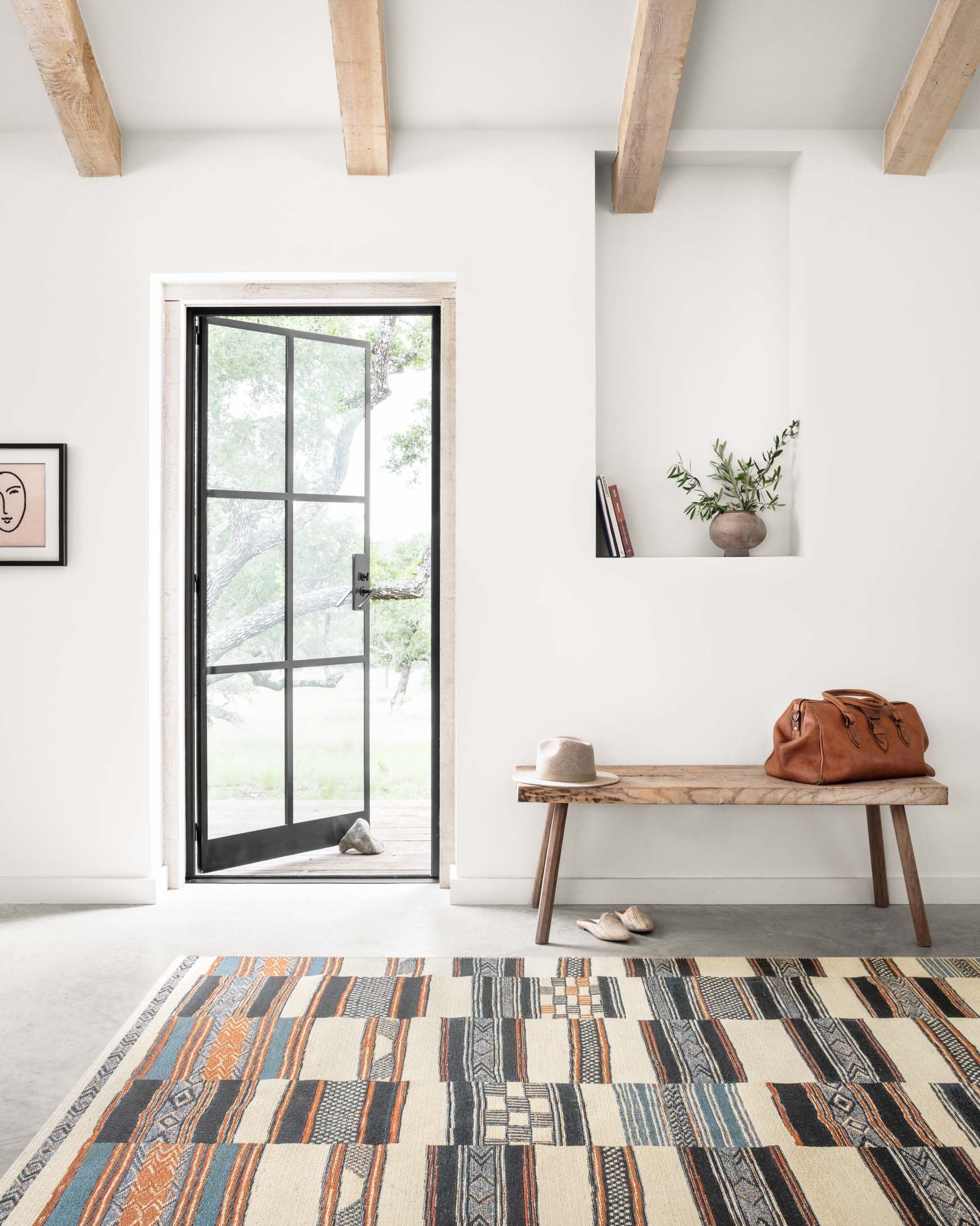 Loloi Mika Collection - Indoor/Outdoor Power Loomed Rug in Ivory (MIK-04)