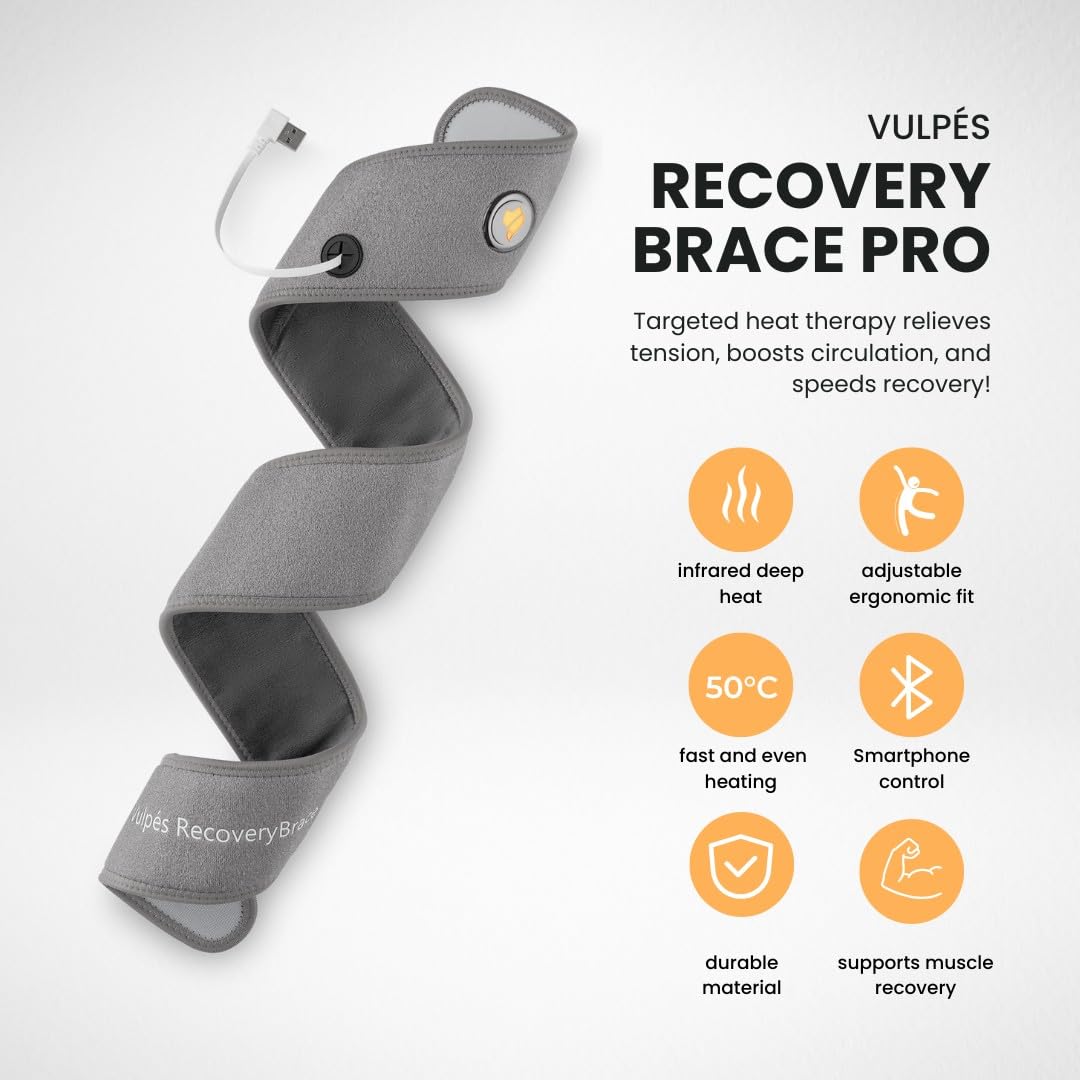 RecoveryBrace Pro - Smart Heating Pad for Wrists, Joints, Ankles, Elbows & Knees | Infrared Warmth | App Control
