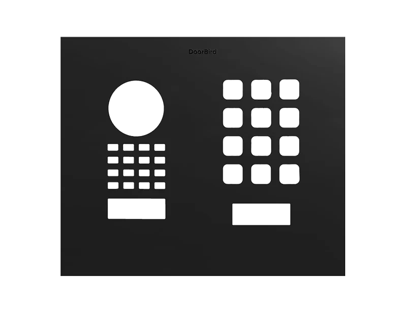 DoorBird Front Panel for D1101KH Modern Surface / Flush Mount in Graphite Black