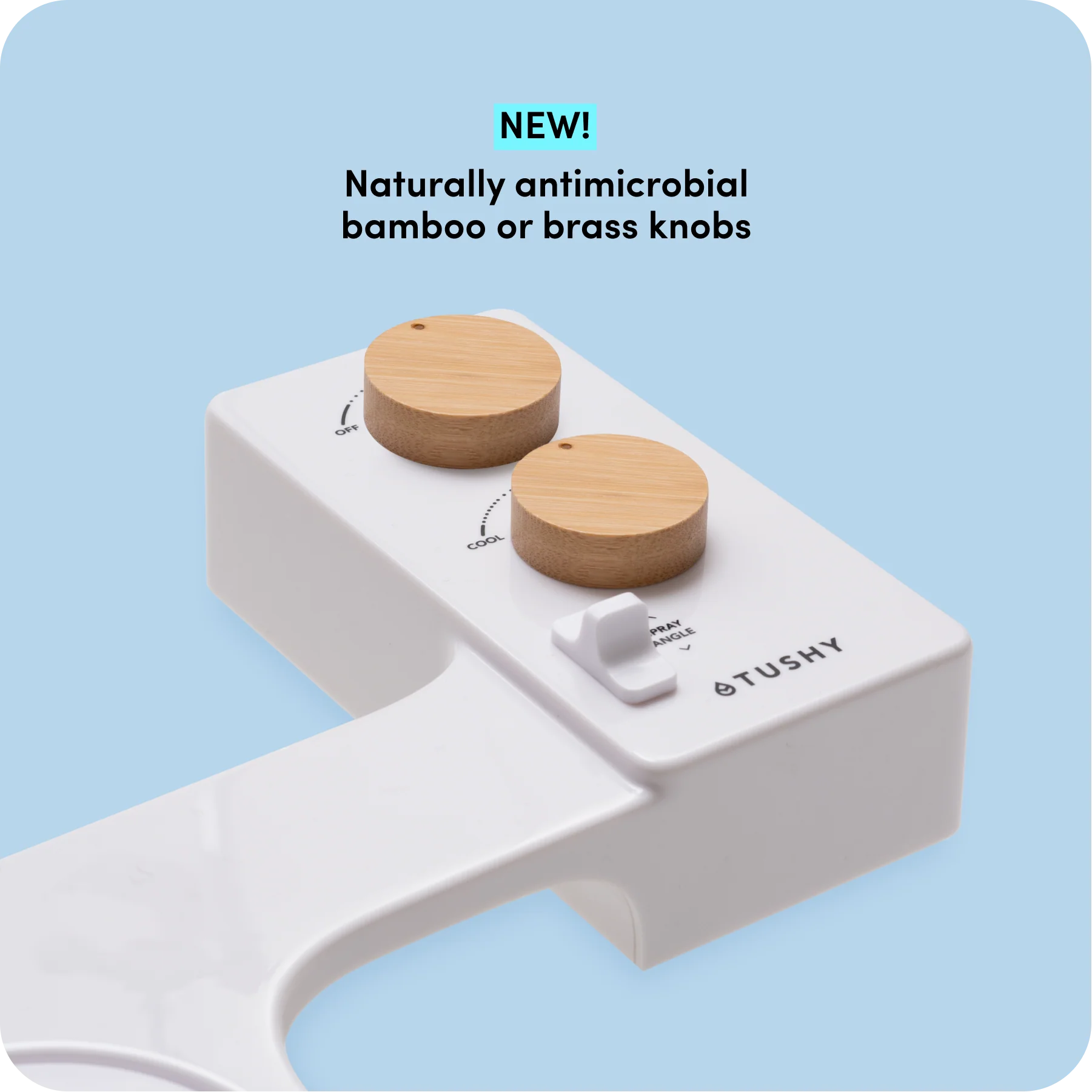 TUSHY Spa 3.0 Premium Bidet Attachment, Dual Temp Cold & Warm Water, Self Cleaning, Adjustable Pressure Nozzle & Angle Control