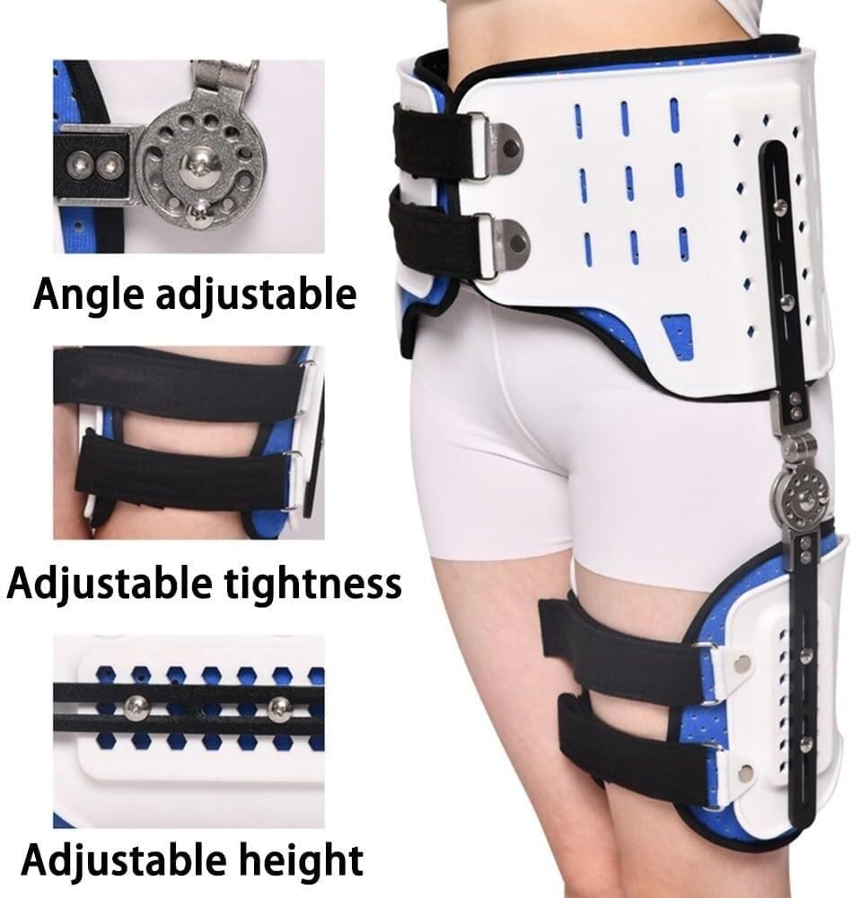 Adjustable Compression Sleeve Sciatica Pain Relief Hip Brace with Groin Support Wrap Thigh Hamstring Quadriceps Injuries Hip Joint Arthritis Postoperative Rehabilitation(Right)