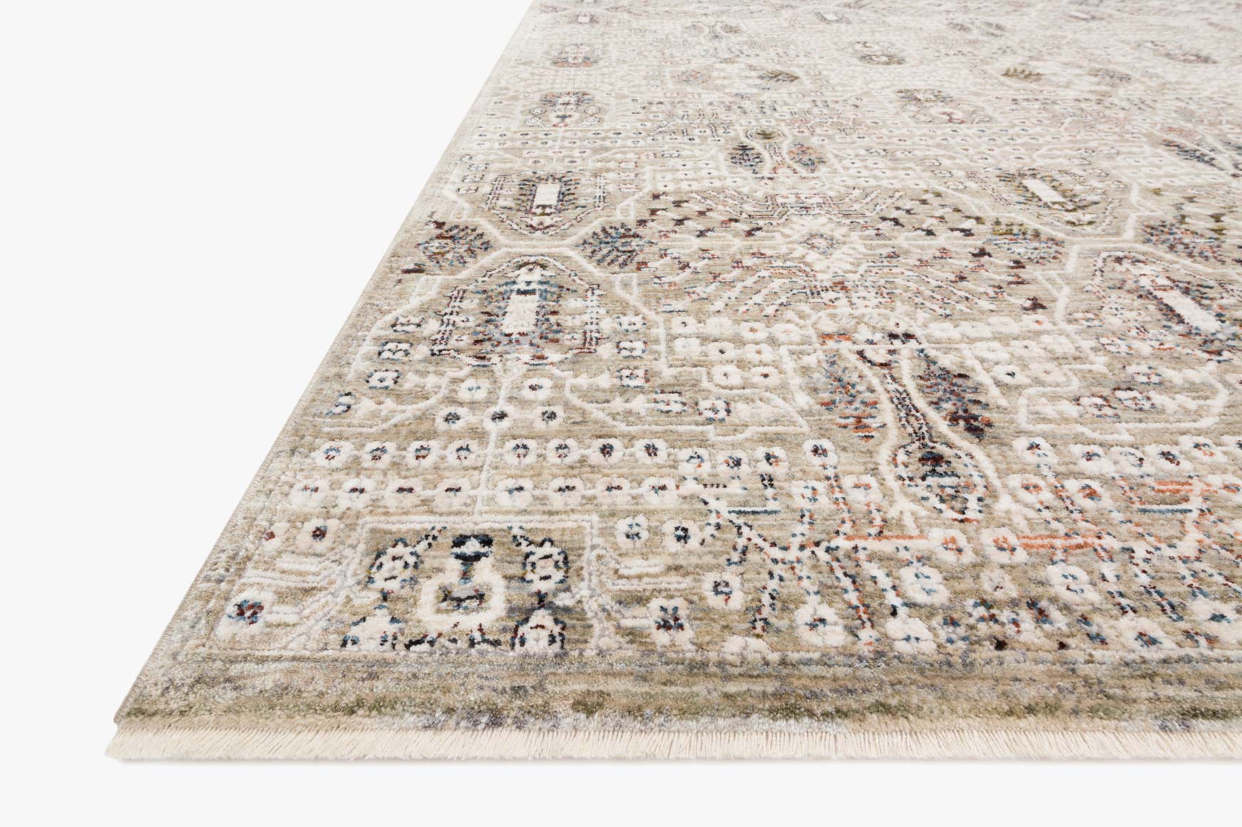 Loloi Theia Collection - Traditional Power Loomed Rug in Granite & Ivory (THE-06)