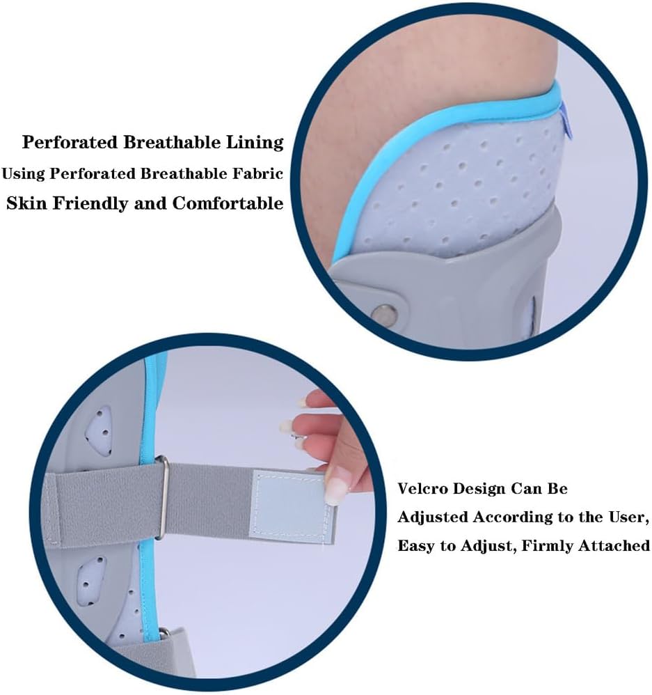 SFKLYU Splint Ankle Foot Brace, AFO Night Splint Ankle Foot Brace, Kids AFO Drop Foot, Walking Sleeping Othopedic for Children Toddler Ankle Foot Orthosis,A Pair,L