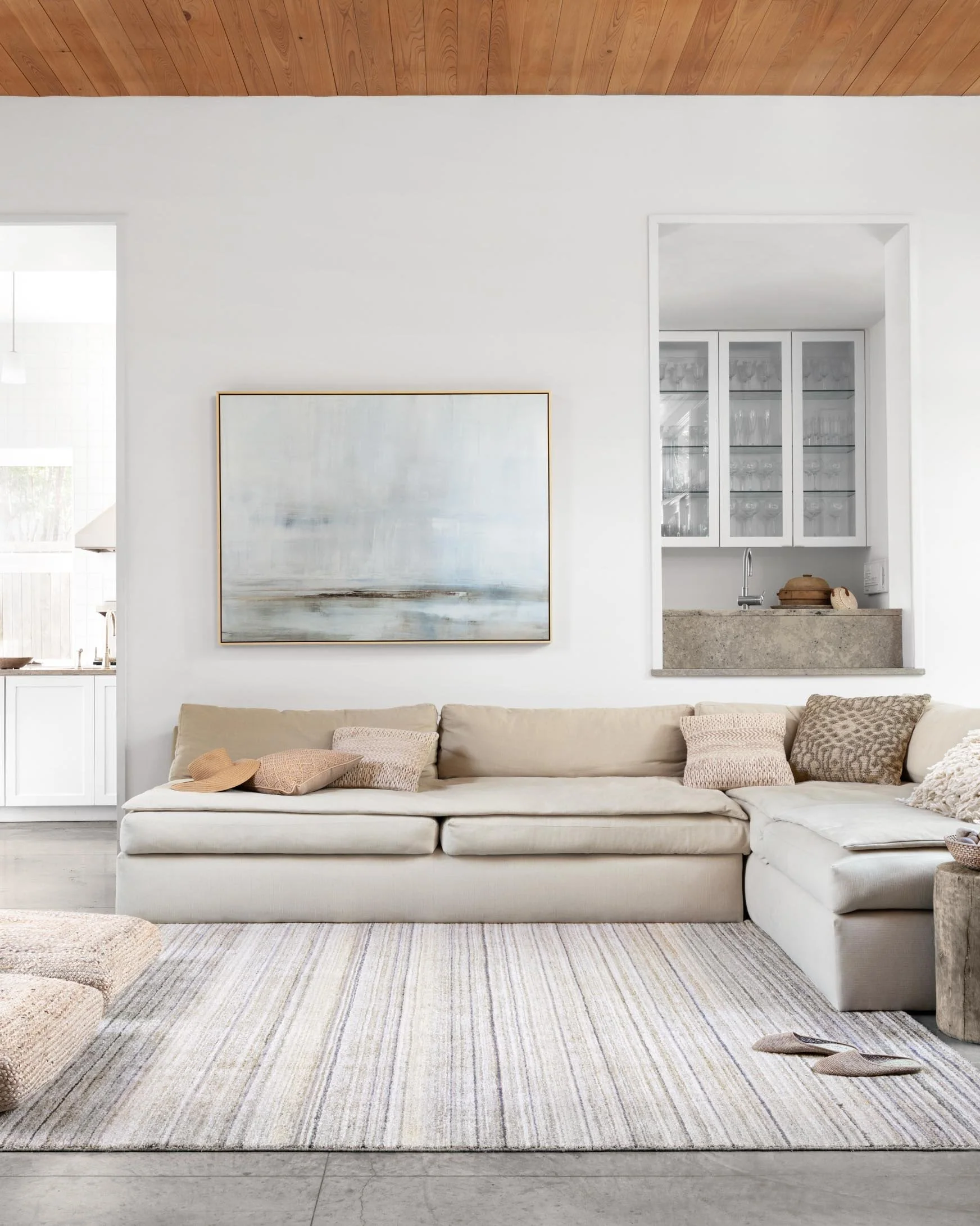 Loloi Haven Collection - Transitional Hand Loomed Rug in Silver & Blue (VH-01)