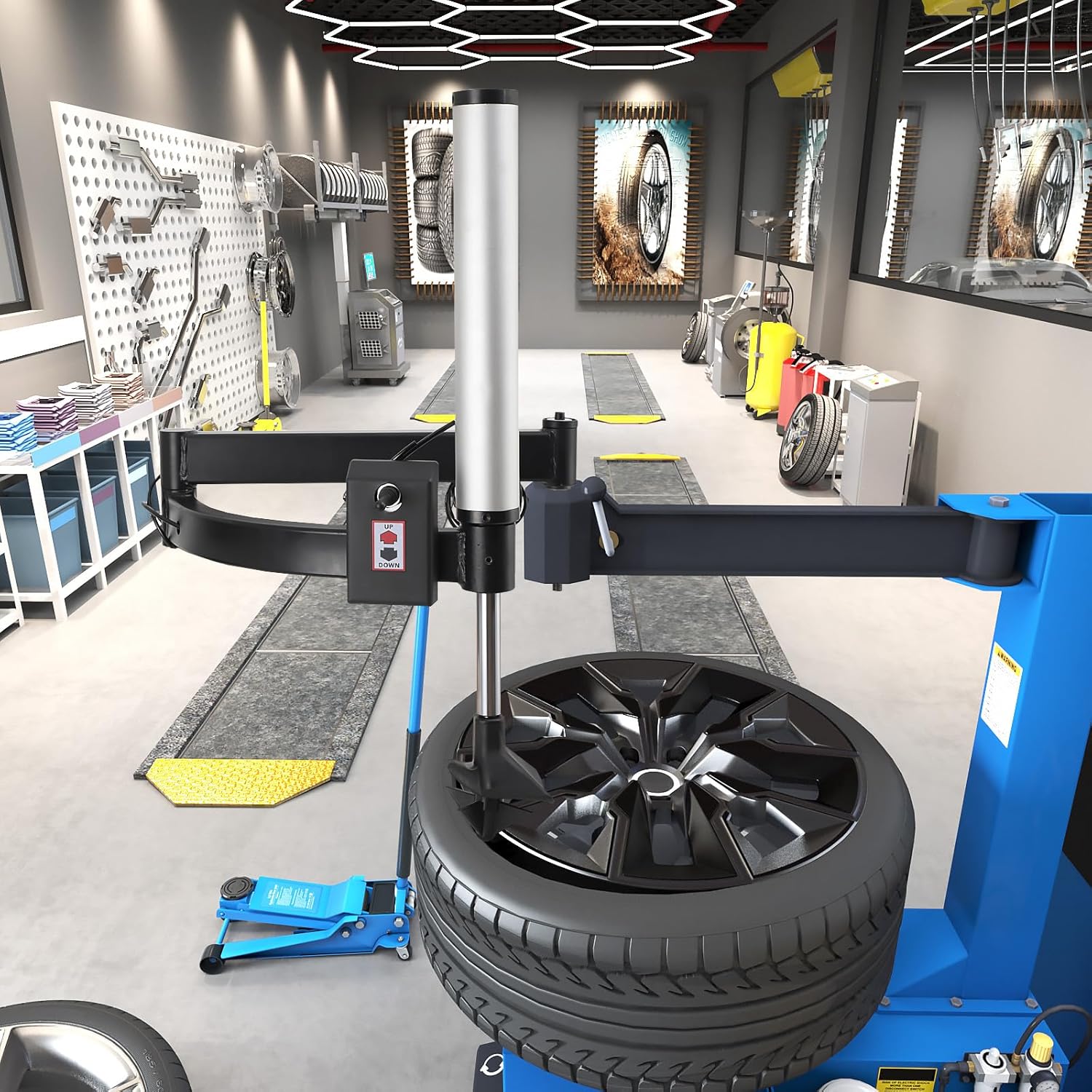 Tire Changer Machine Assist Arm Left Assistance Auxiliary Arm for Tire Changing Machines, Professional Left Auxiliary Arm Wheel Repair Assist Elbow Accessories Arm Tire Head 120mm*36mm