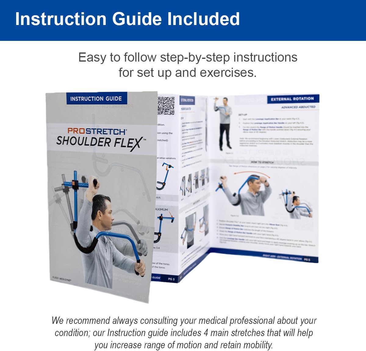 ProStretch Shoulder Flex, Improves Range of Motion and Relieves Discomfort from Frozen Shoulder and Rotator Cuff Injuries