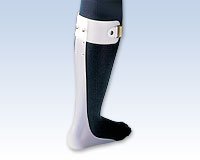 FLA Orthopedics Ankle Foot Orthosis/Foot Drop Splint, Left Medium White Braces