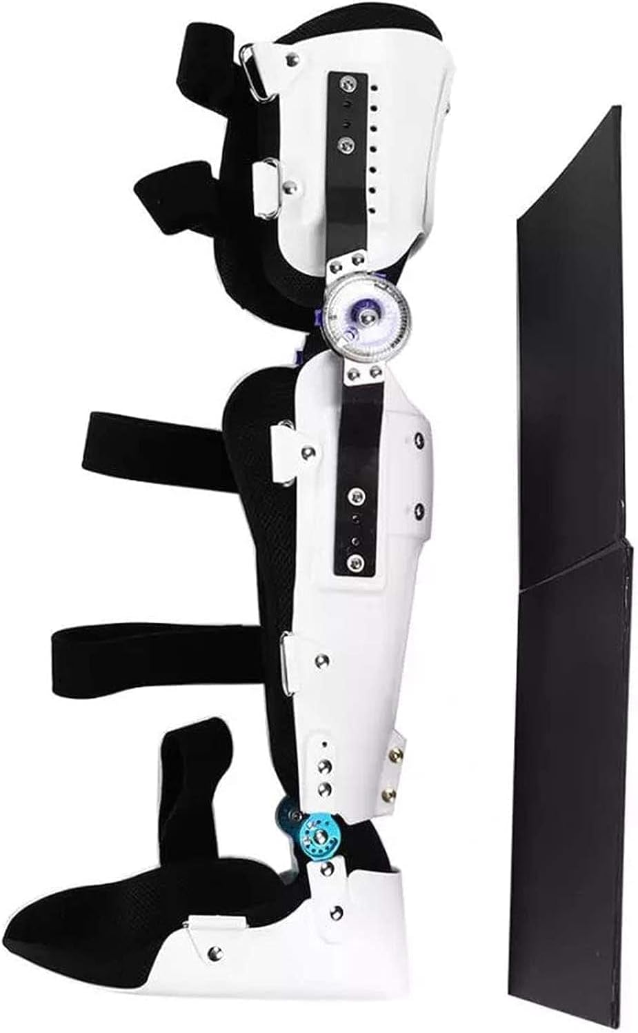 Adjustable Hip Joint Fixation Bracket, Hinged Knee Foot Support Brace, Support Stabilizer Fixed and Safe Material Postoperative Rehabilitation, Adjustable Leg Stabilizer, Knee Ankle Foot Orthosis(Righ