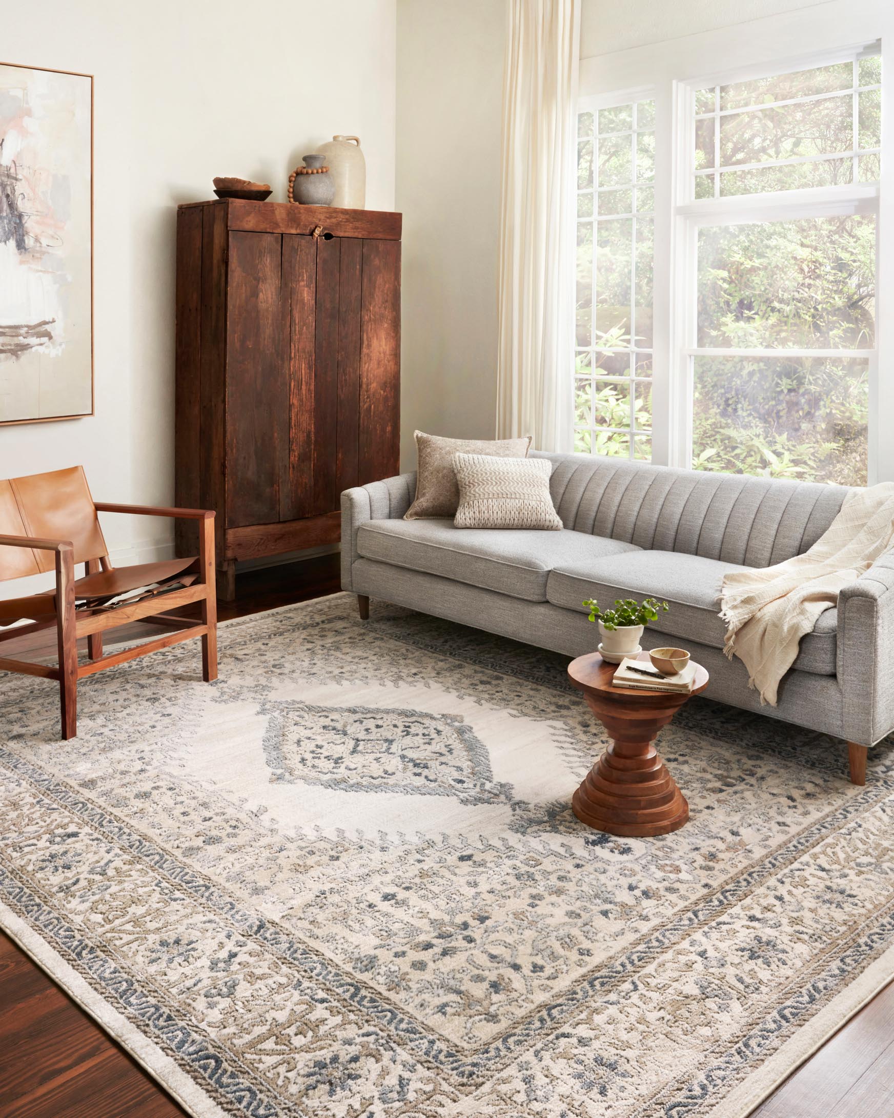 Loloi II Teagan Collection - - Power Loomed Rug in Oatmeal & Ivory (TEA-02)
