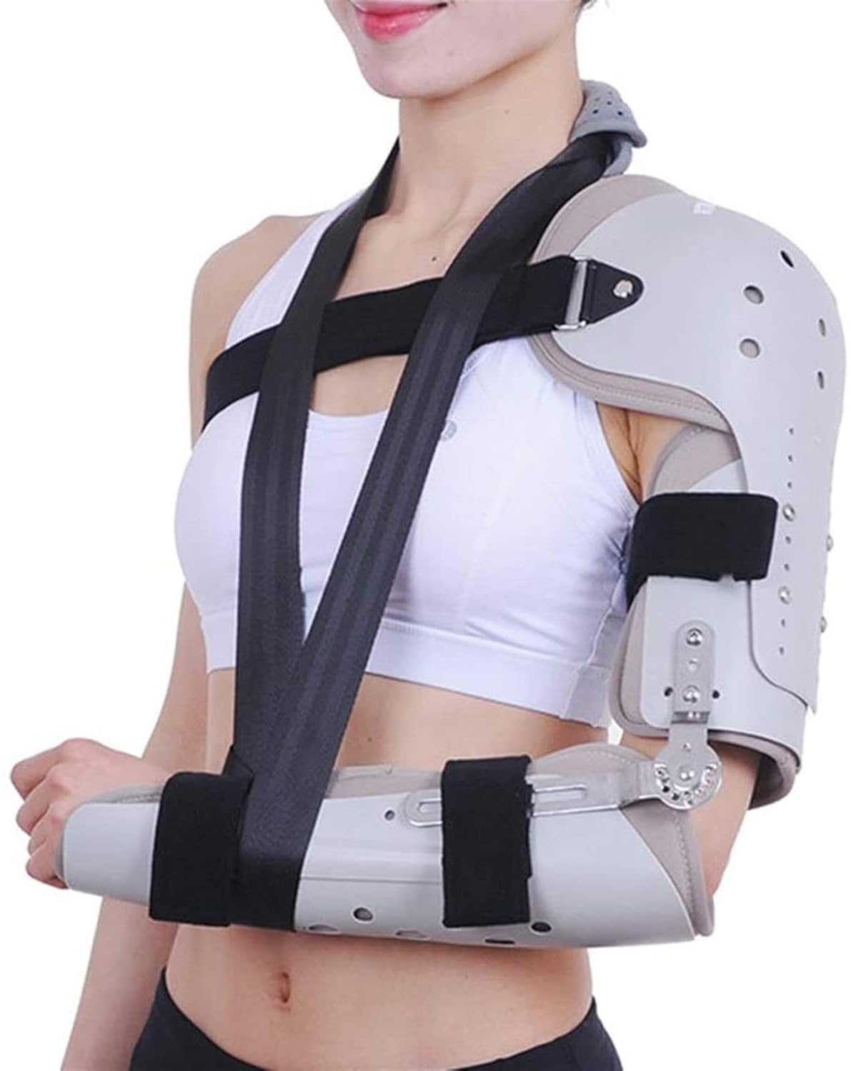 Elbow Joint Fixation Brace, Adjustable Arm Fracture Fixator, Forearm Fracture And Dislocation Rehabilitation, Elbow Shoulder Injury Pain Relief,Left