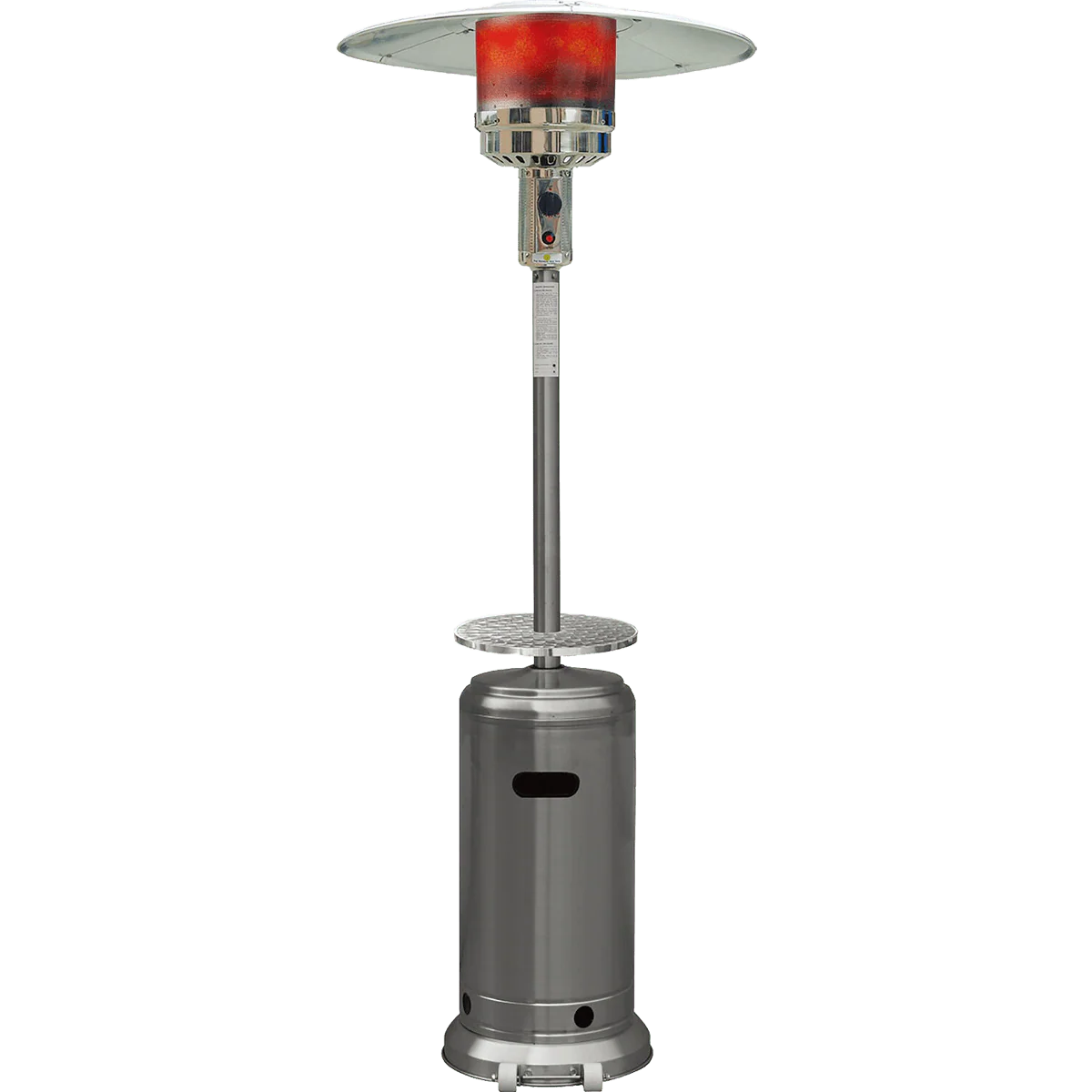 Hanover 48,000 BTU Umbrella Propane Patio Heater - Stainless Steel