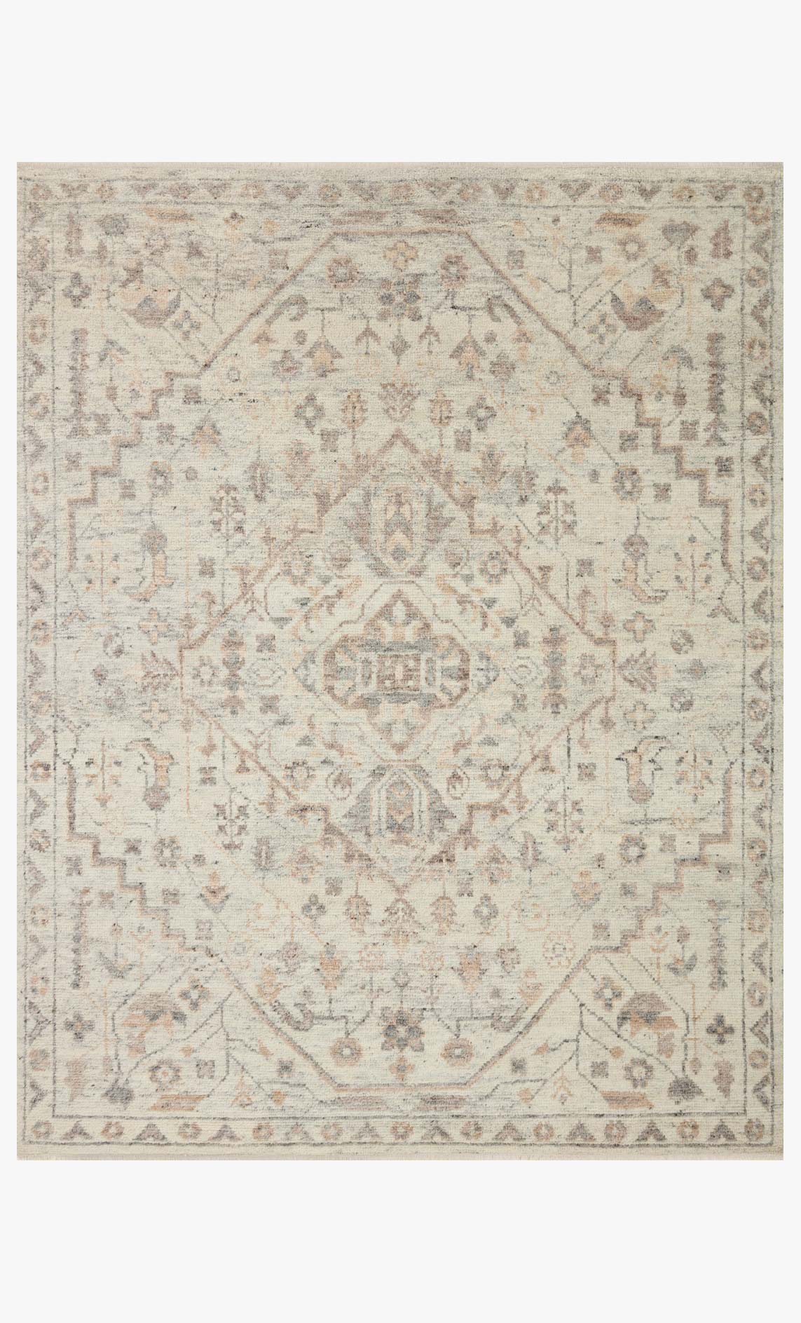 Loloi Traditional Hooked Rug - Marco Collection in Ivory & Taupe (MCO-02)
