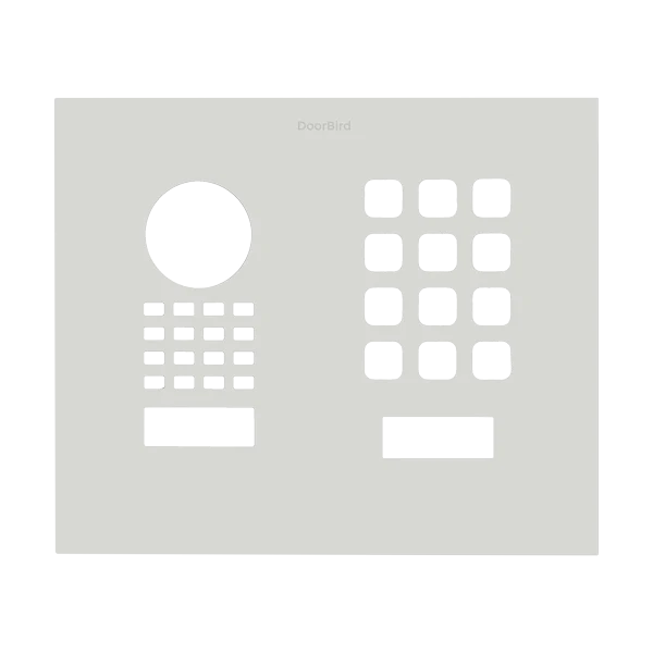 DoorBird Front Panel for D1101KH Modern Surface-/ Flush-Mount in Traffic White, RAL 9016