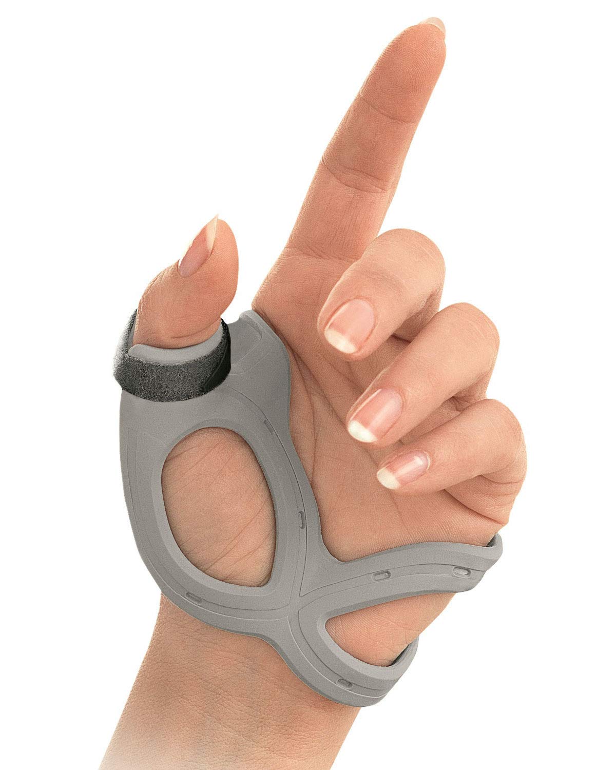 Actimove Professional Line Rhizo Forte Thumb Brace, Left, Gray, Medium