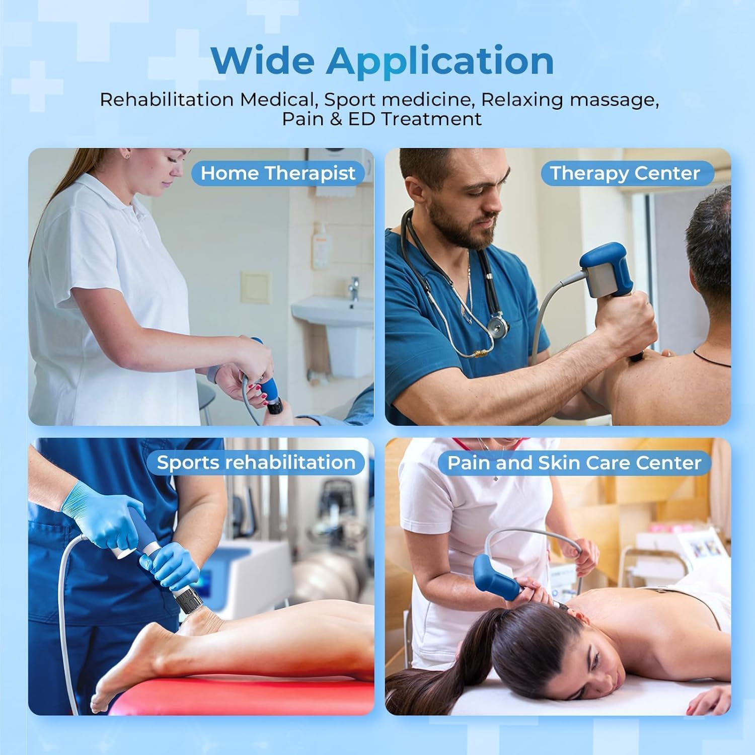 2025 New Shockwave Therapy Machine, Extracorporeal Shock Wave Therapy Device for Pain Relief,Muscle and Bone Tissue Regeneration, ESWT Shock Wave Therapy Machine for Home Use, Gym, Rehabilitation