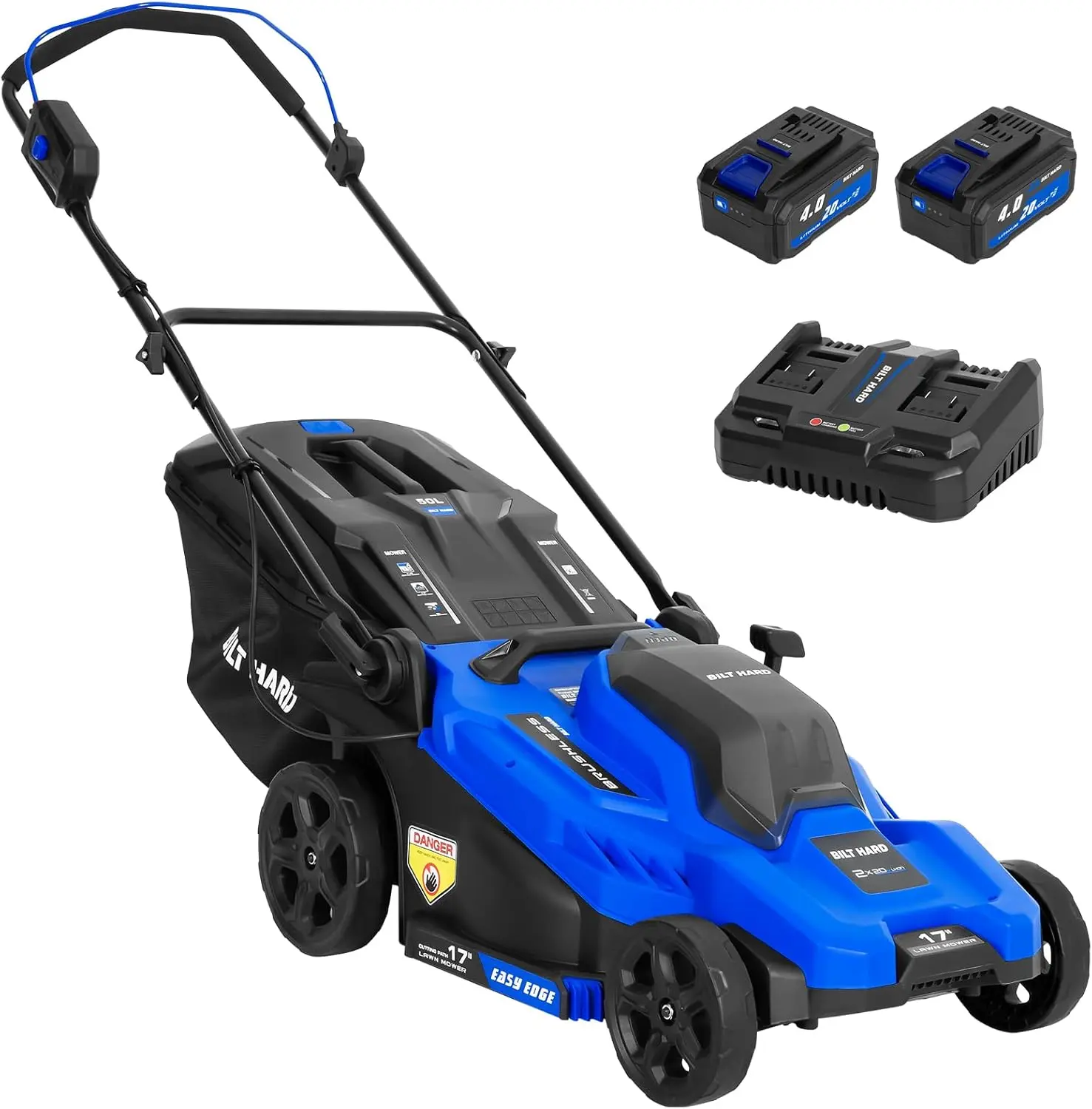 BILT HARD 40V Cordless Lawn Mower – 17