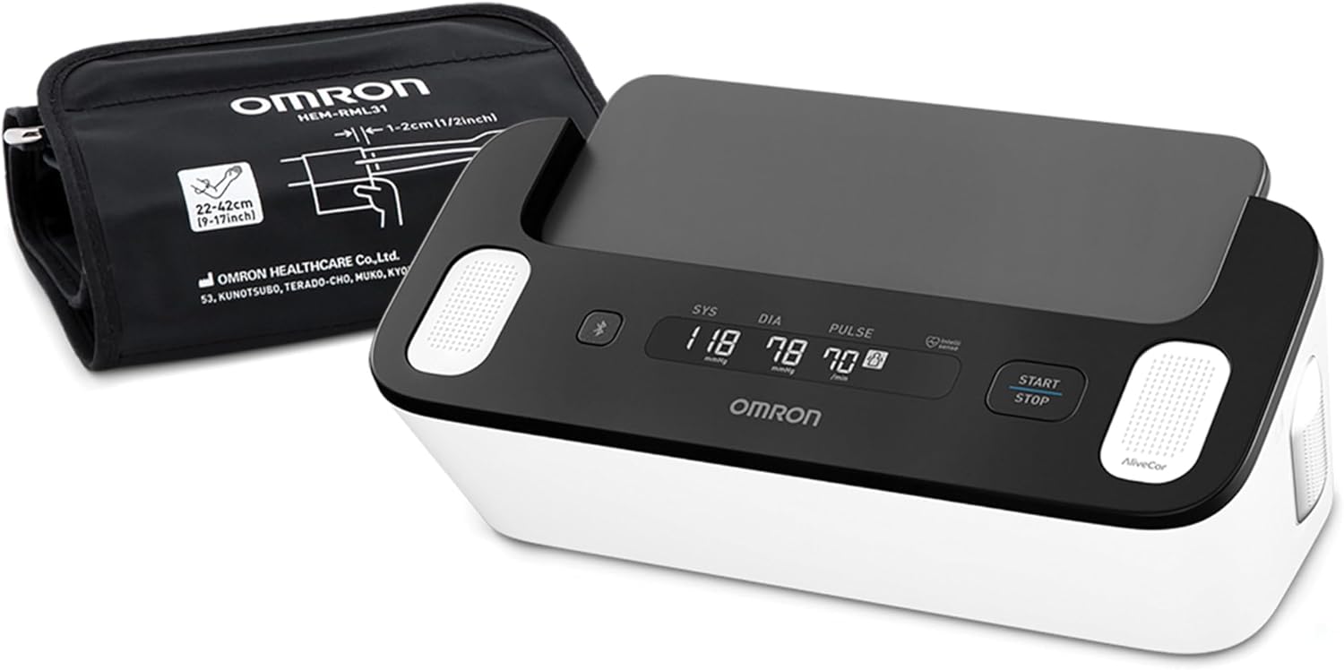 OMRON Complete 2-in-1 Blood Pressure Monitor + EKG for Home Use & Upper Arm Blood Pressure Cuff - #1 Doctor & Pharmacist Recommended Brand - Clinically Validated - Connect App