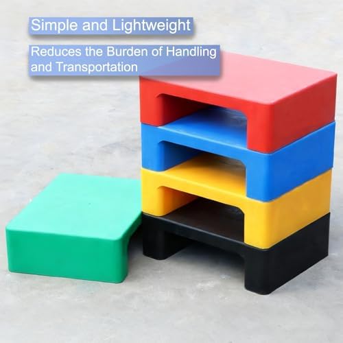 Non-Slip Lightweight Plastic Pallet Tray - Waterproof, Wear-Resistant Storage Pad for Easy Stacking & Cleaning in Industrial & Laboratory Settings (Green)