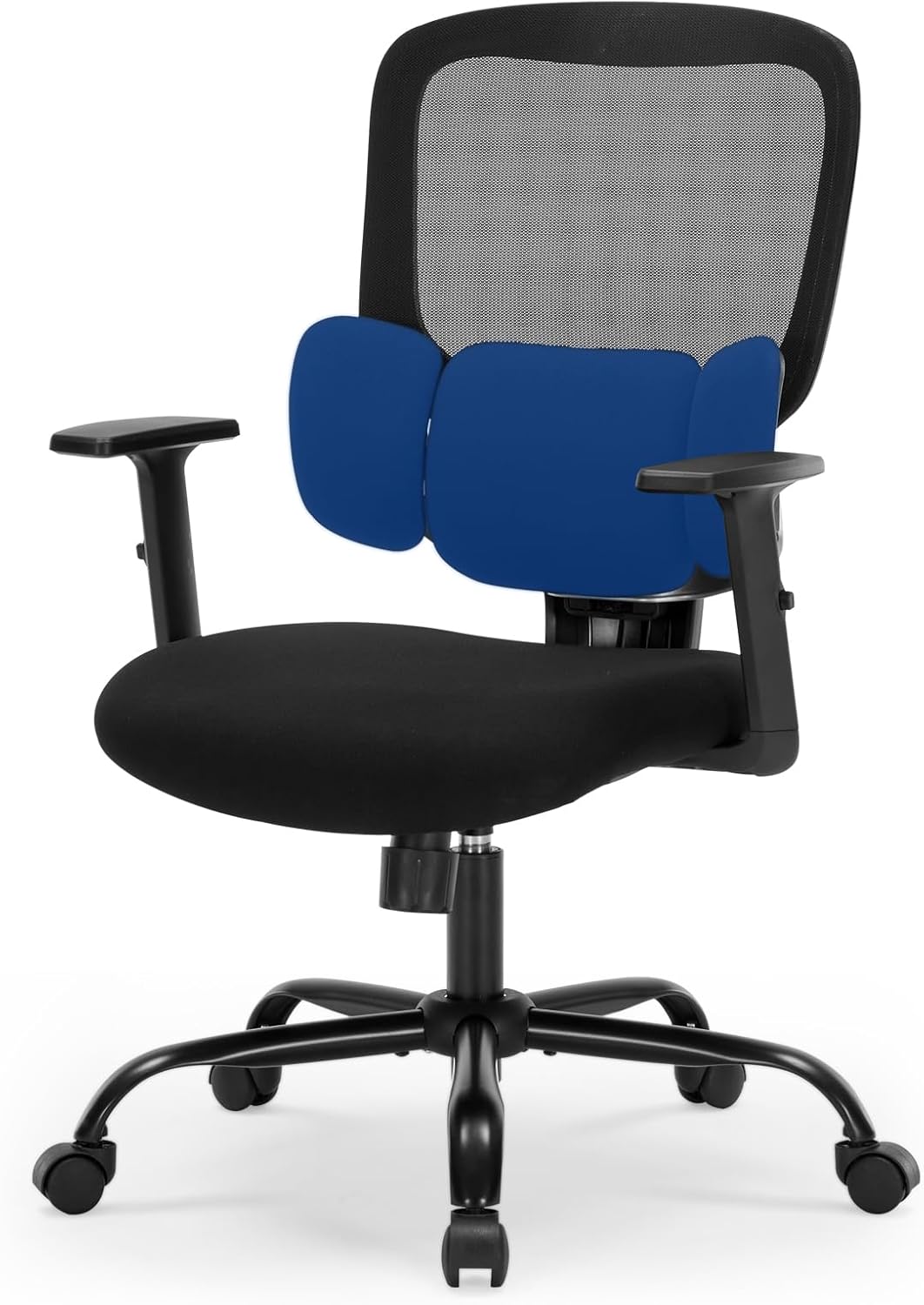Ergonomic Office Chair, Ergonomic Desk Chair with Adjustable Height, Lumbar Support, High Back Mesh Support with Adjustable Armrests, Task Chairs for Home Office Computer-350LBS