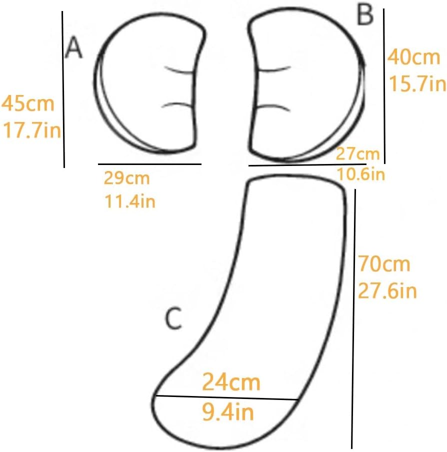 Adjustable Pregnancy Full Body Pillow with Strap, Multi-Functional Maternity Pillow for Sleeping, Back Support and Belly Support, Big Pillow for Pregnant Women and Side Sleepers(Green)