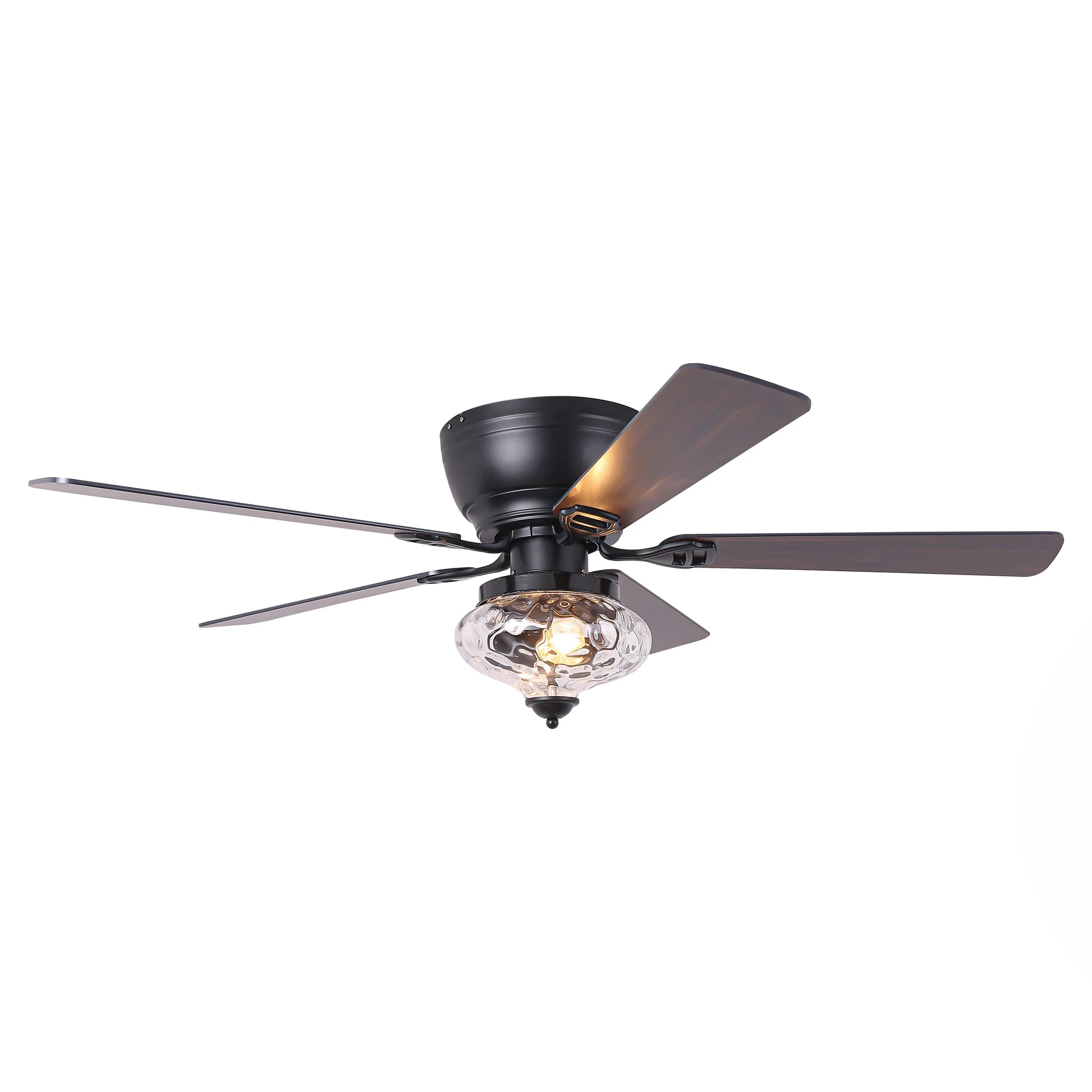 Parrot Uncle 52-Inch 5 Blades DC Motor Modern Flush Mount Ceiling Fan (F6386110V)