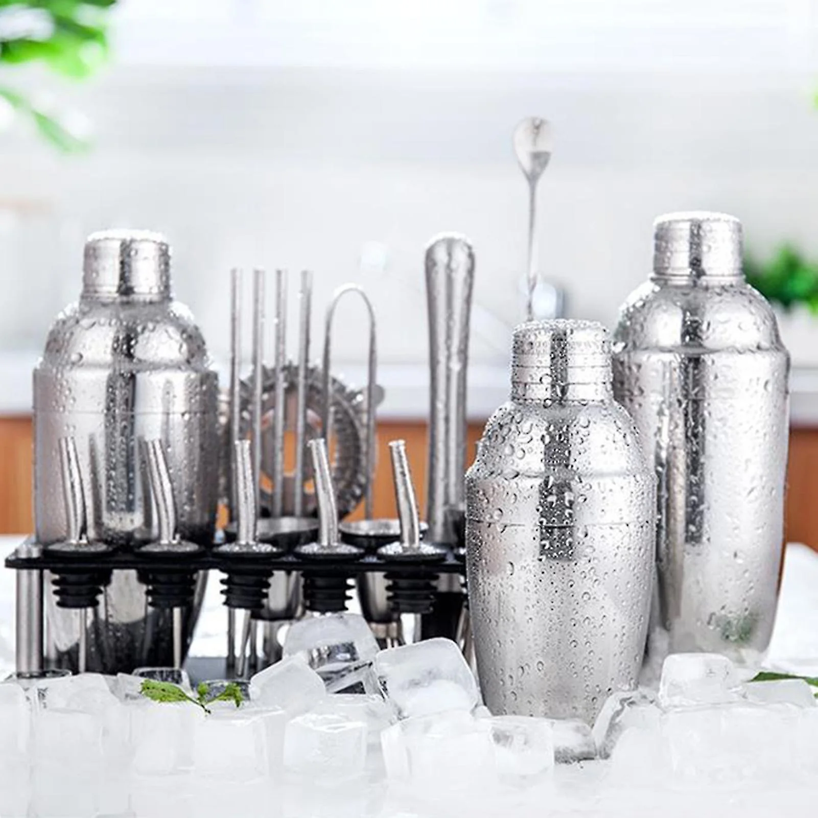 Modern Stainless Steel Cocktail Shaker Set