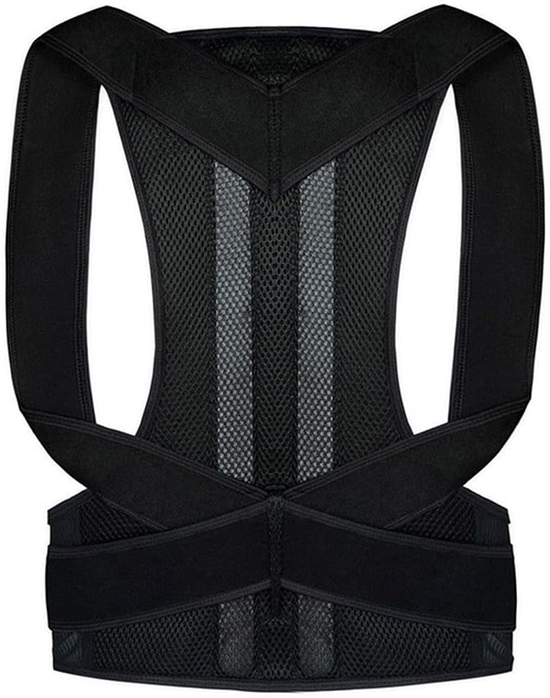 Posture Corrector - Adjustable for Neck Shoulder Upper Back Pain Relief - Lumbar Support Belt Straightener Waist Straps for Men,