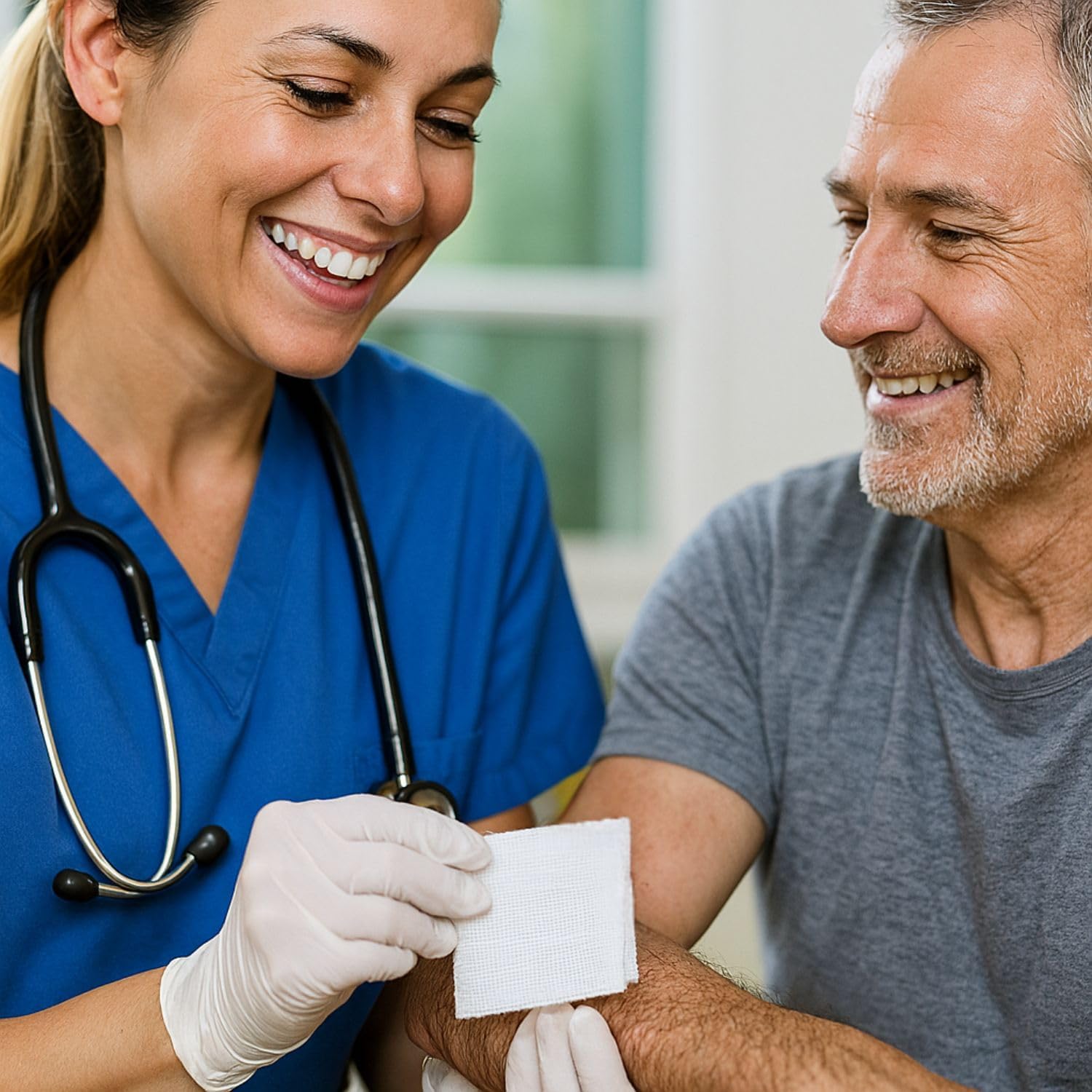 HCS Bulk Non-Woven Gauze Sponges 4x4 - Non-Sterile, 4-Ply (2000-Count) - Highly Absorbent, Low-Linting Squares - 4x4 Gauze Pads, Large - Medical Supplies, Wound Care, First Aid, Surgical Use, Dental