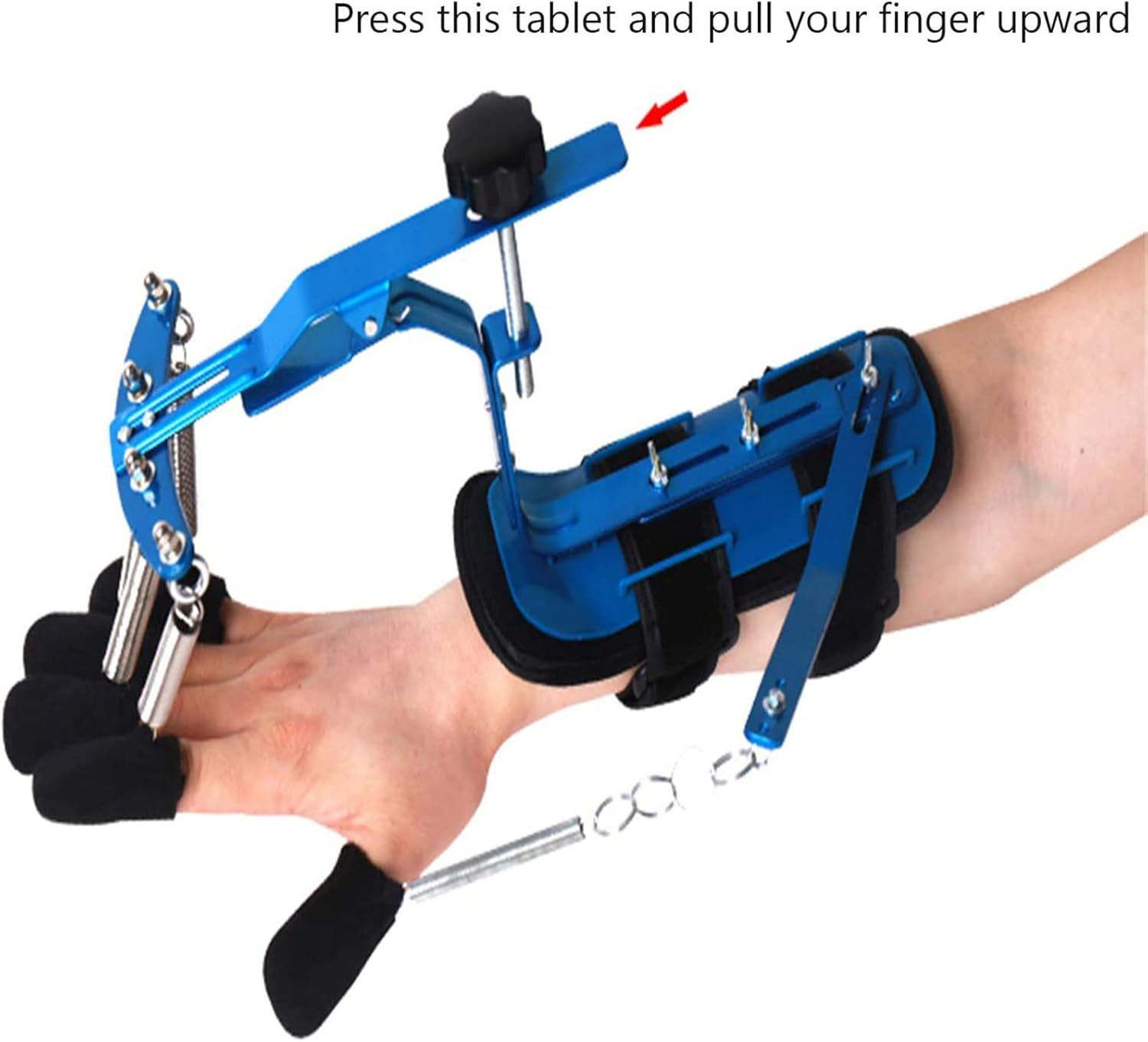 Finger Rehabilitation Brace, Adjustable Finger Rehabilitation Orthotics Wrist Exerciser Hand Wrist Orthosis Separate Finger Flex Spasm Extension Board Splint