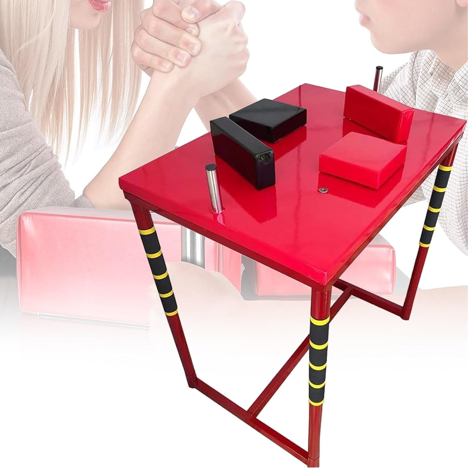 Professional Arm Wrestling Battle Table, Standard Wrist Strength Training Support Plate, Competition Training Arm Wrestling Table for Sports Club Office Entertainment Equipment Family