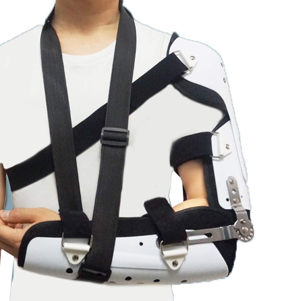 ZAJ Adjustable Elbow Joint Fixation Support Arm Sling ，Humerus Fracture Hand Upper Limb Brace Post-Operative Rehabilitation Trainer