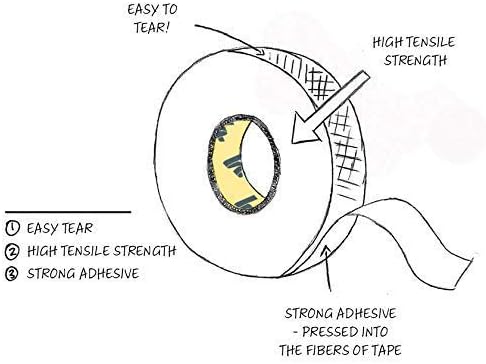 White Athletic Tape Bulk - 24 Rolls 2